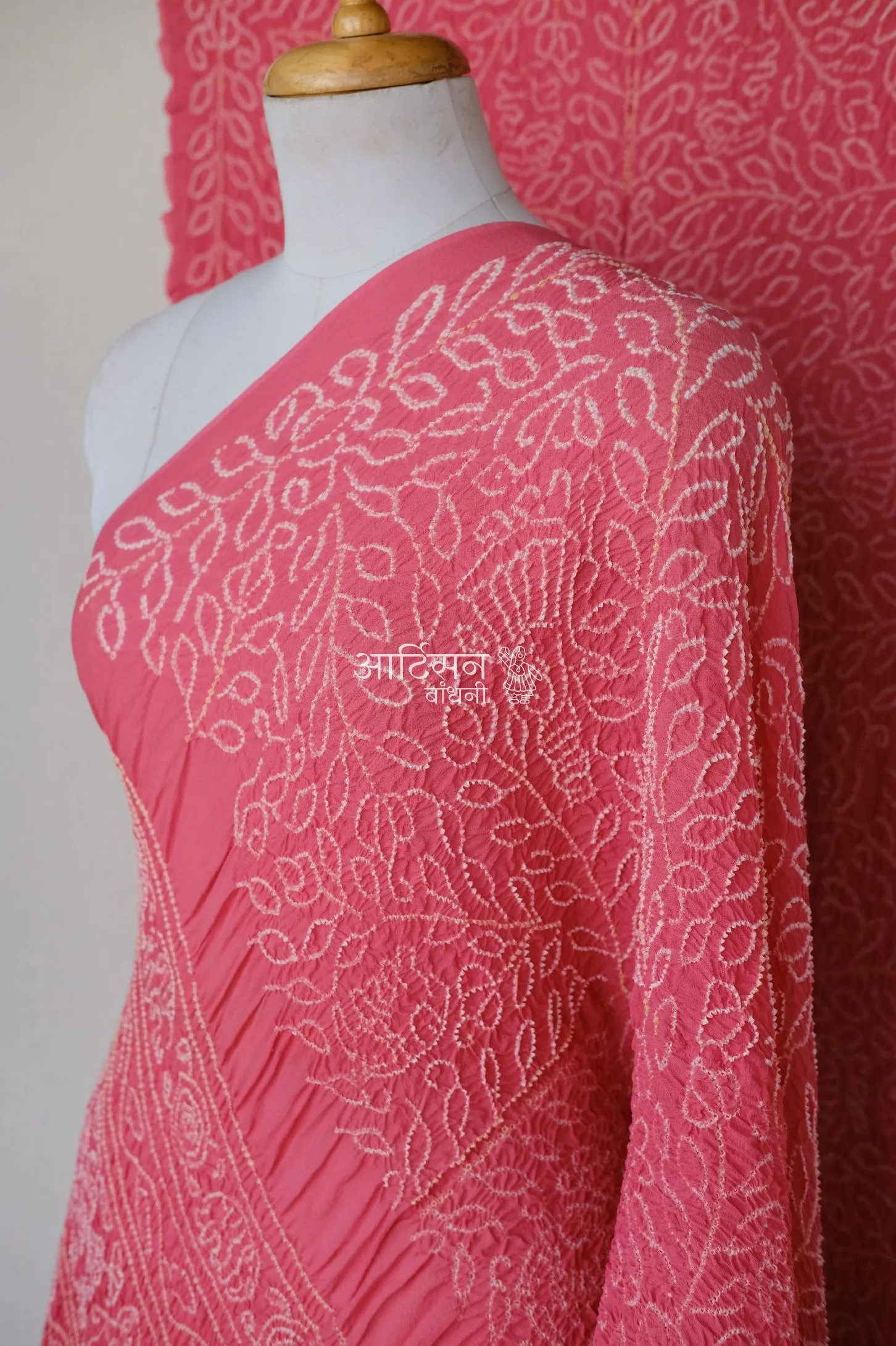 Ambadal Bandhani Saree in Pure Georgette