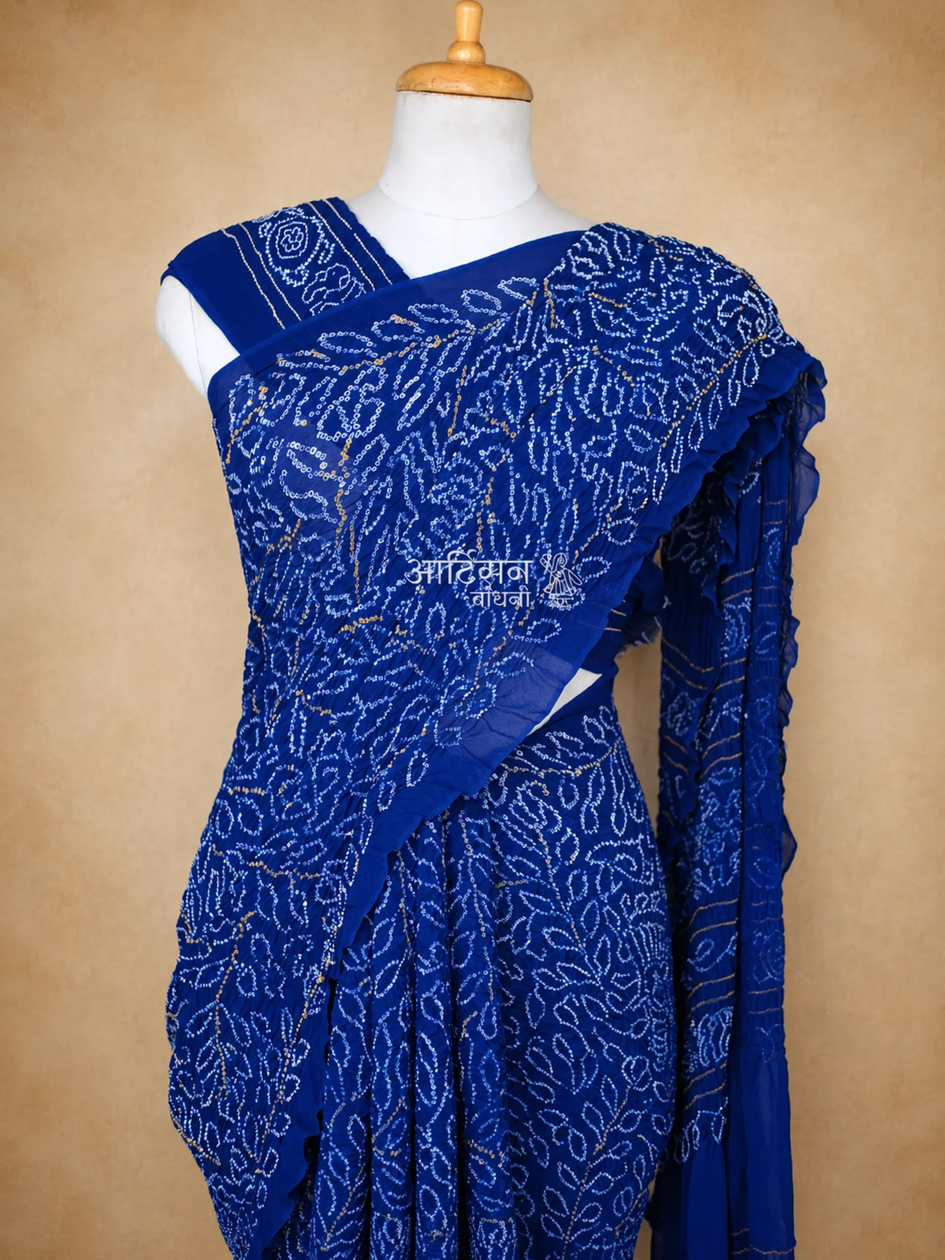 Shikari Bandhani Saree in Pure Georgette