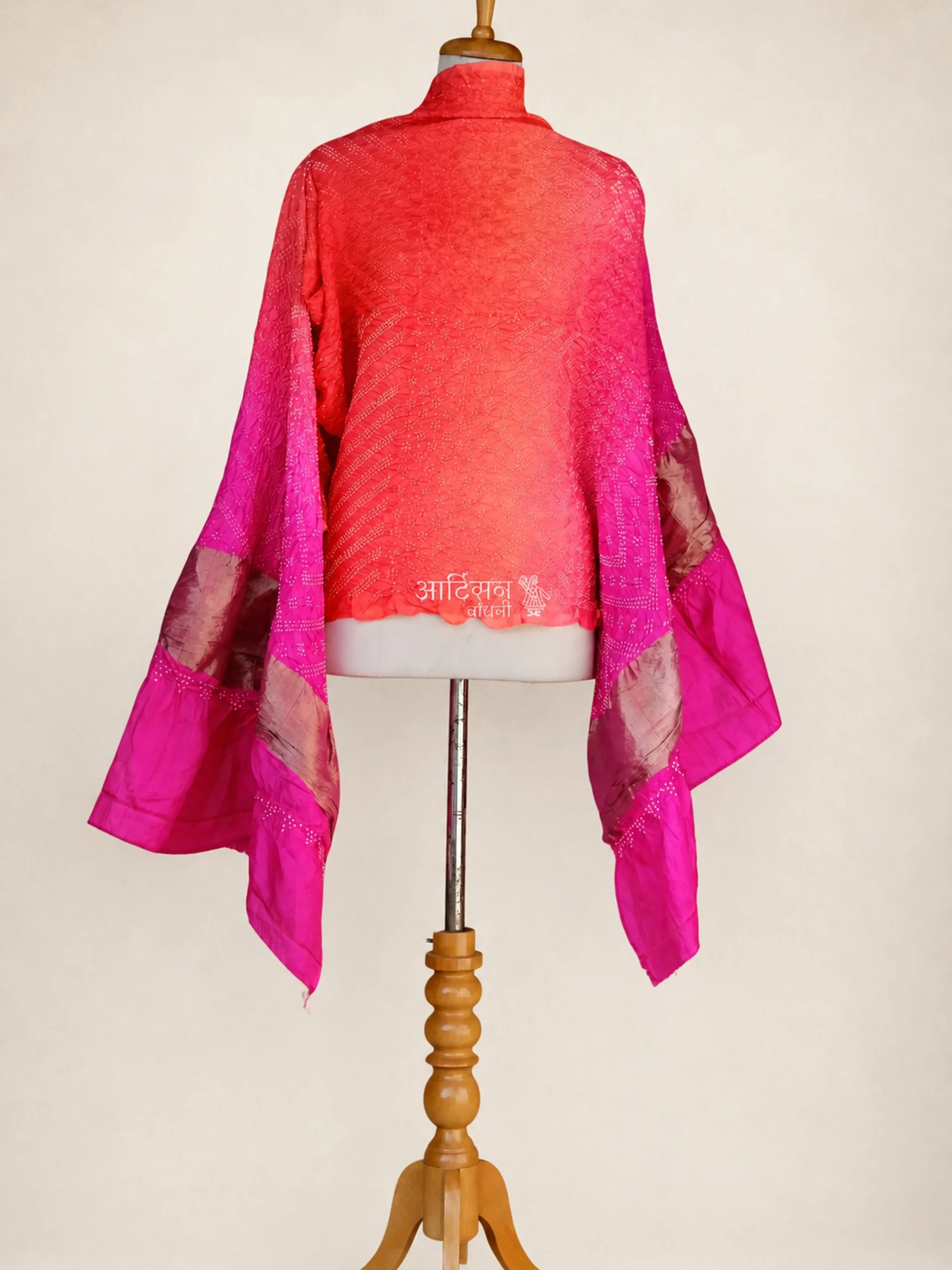Buy Pure Katan Silk Dupatta - Traditional Kutch Tie-Dye Craft