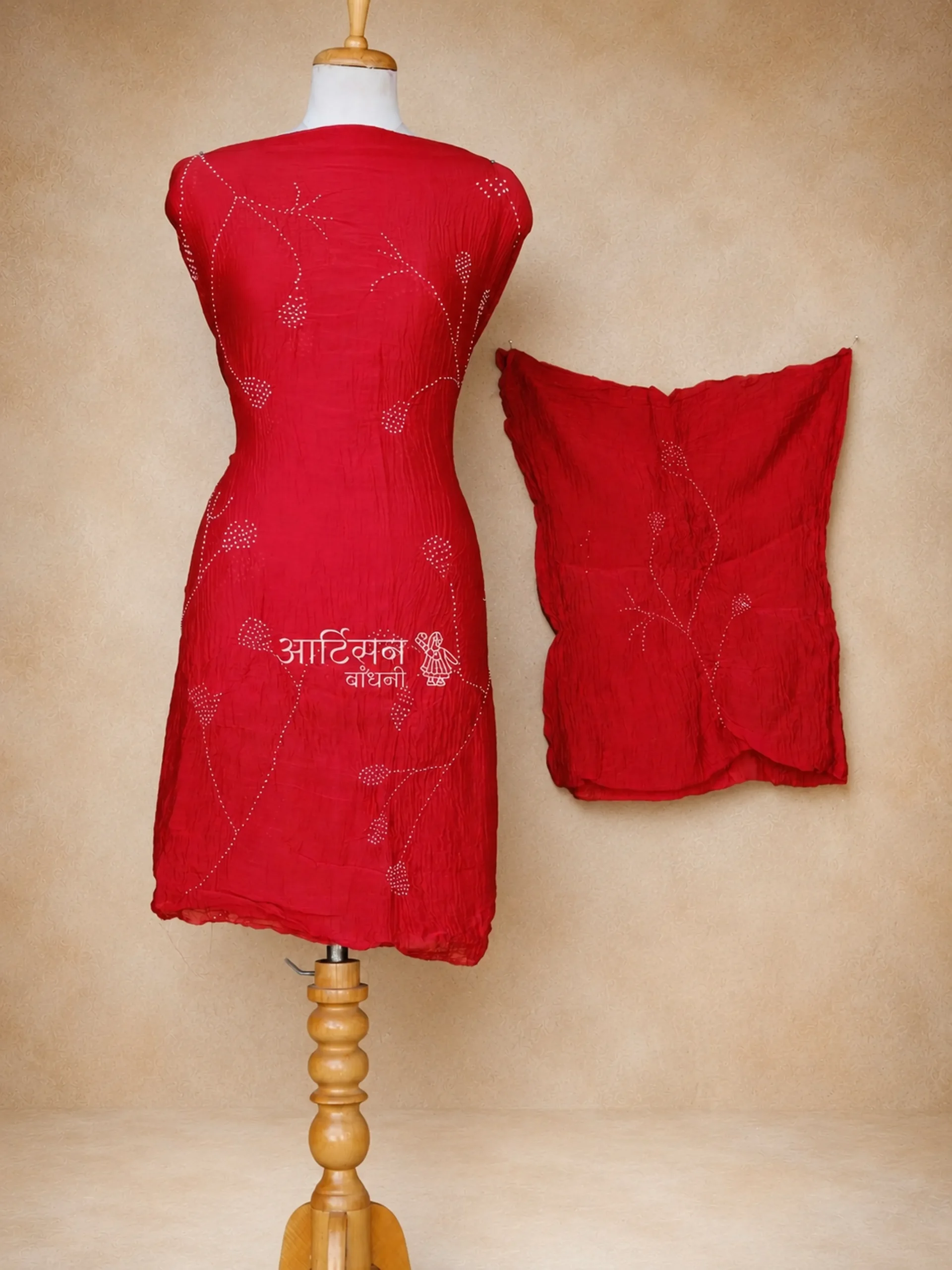 Rouge Royale – Pure Chanderi Cotton Silk in Shades of Red