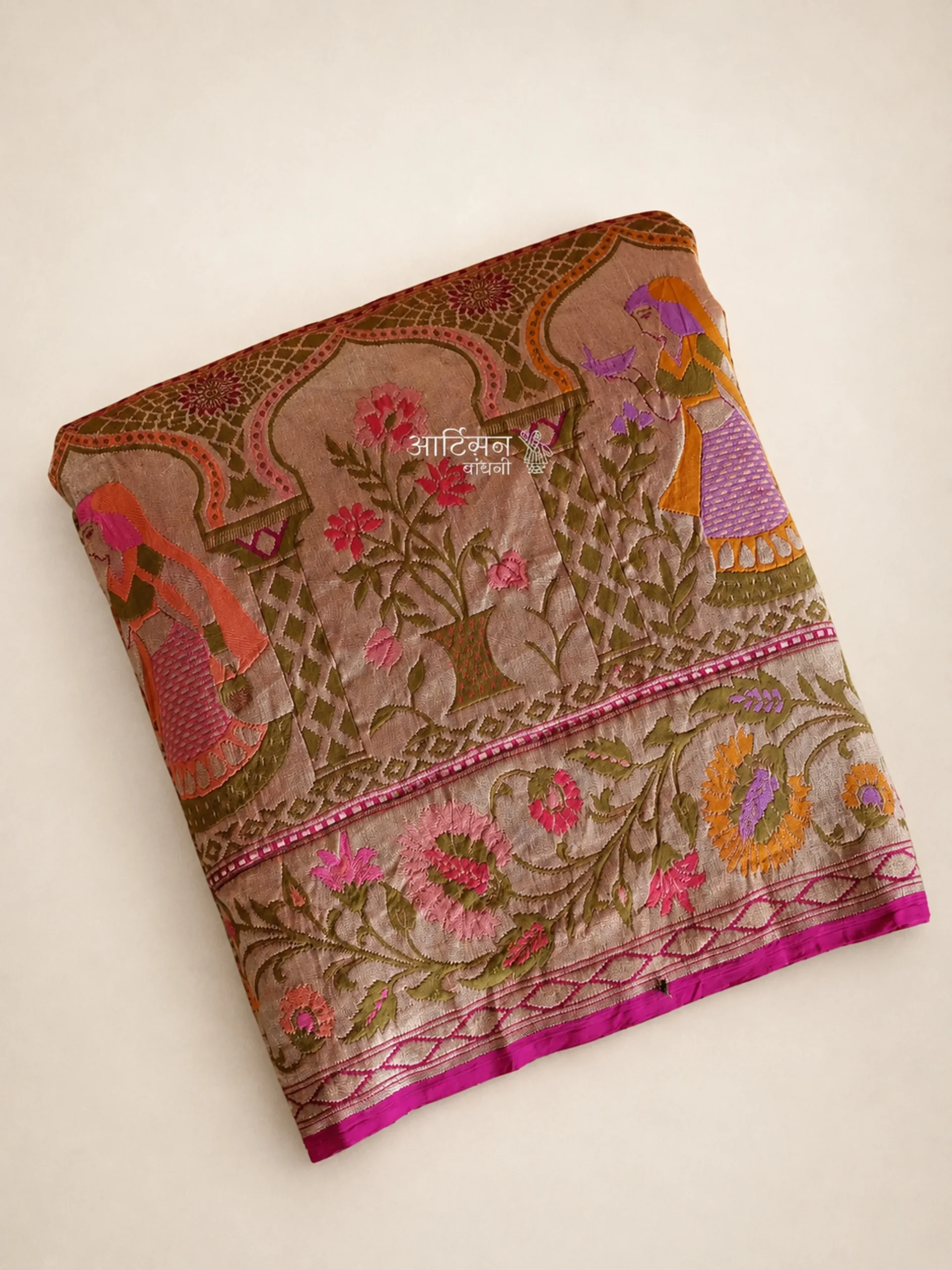 Fine Handcrafted Bandhani Saree in Pure Georgette