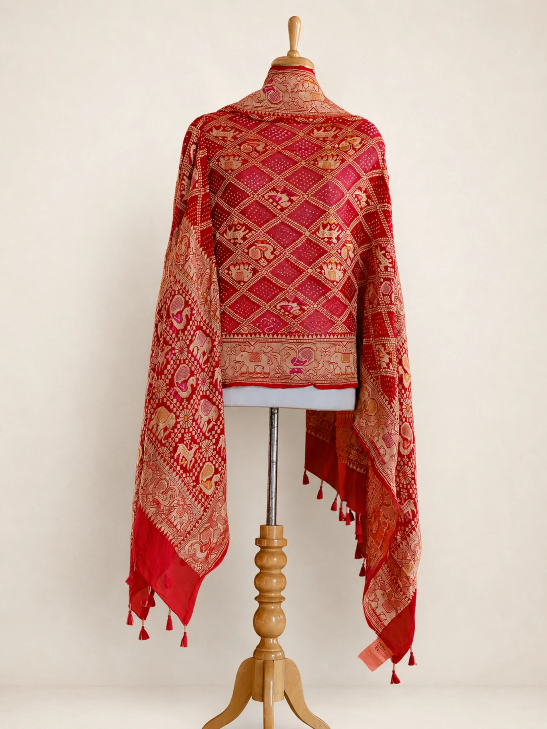 Kiran Border - Festive Wear Pure Georgette Bandhani Dupatta