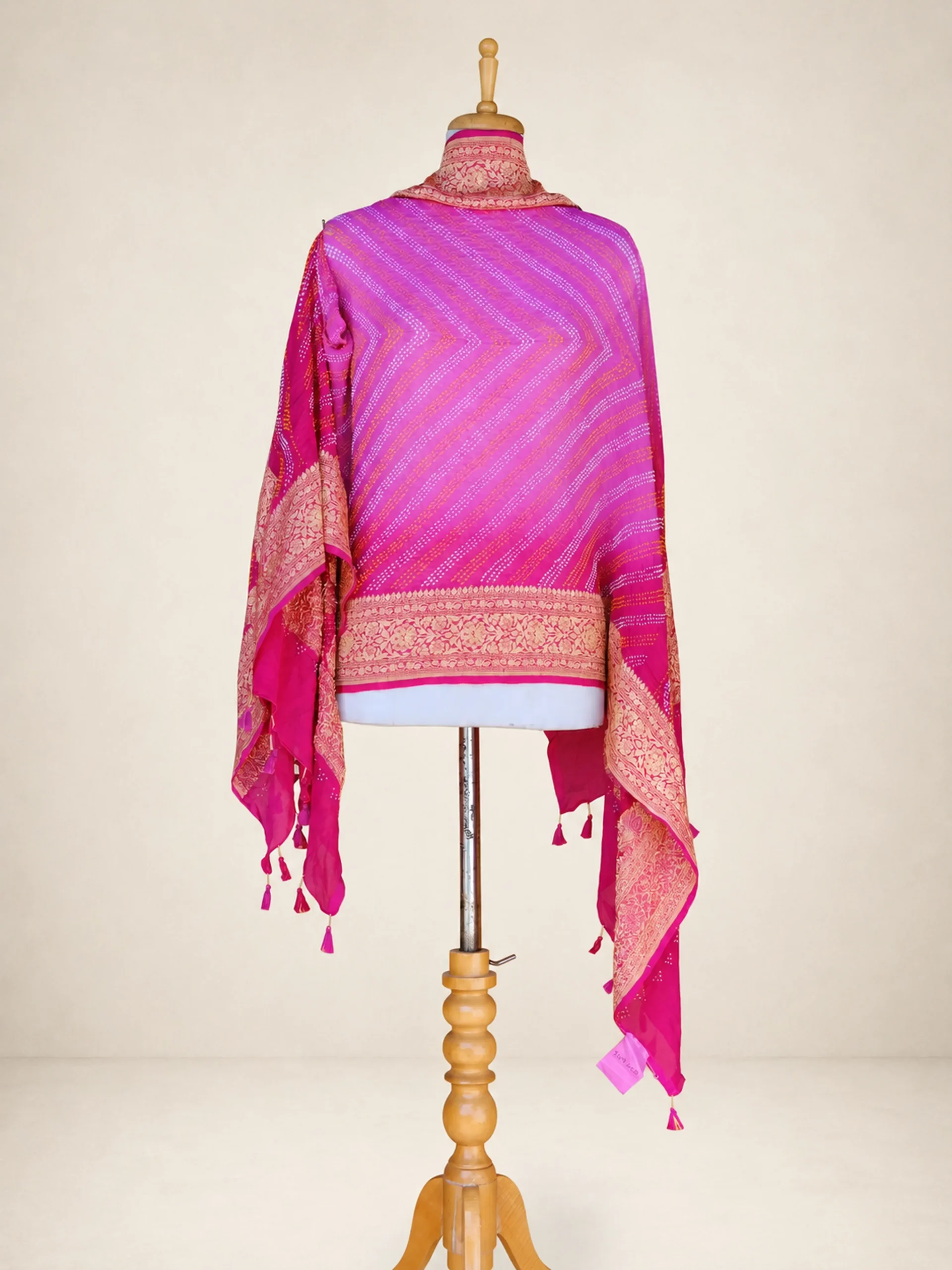 Khilati Jaal - Heavy Pure Chiffon Georgette Kutchi Bandhani Dupatta