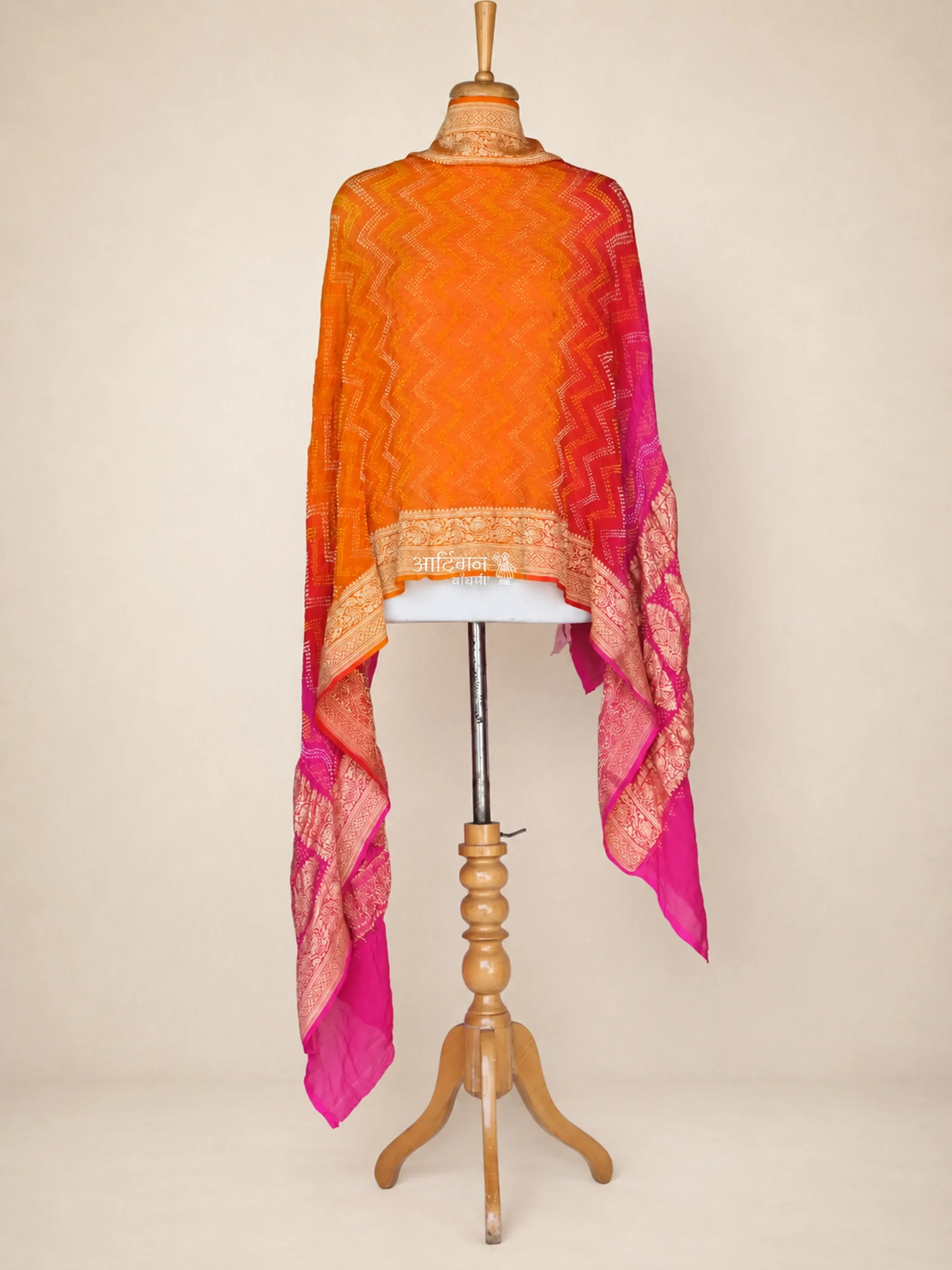 Jhankaar Rhythm - Vibrant Chiffon Georgette Bandhej Dupatta