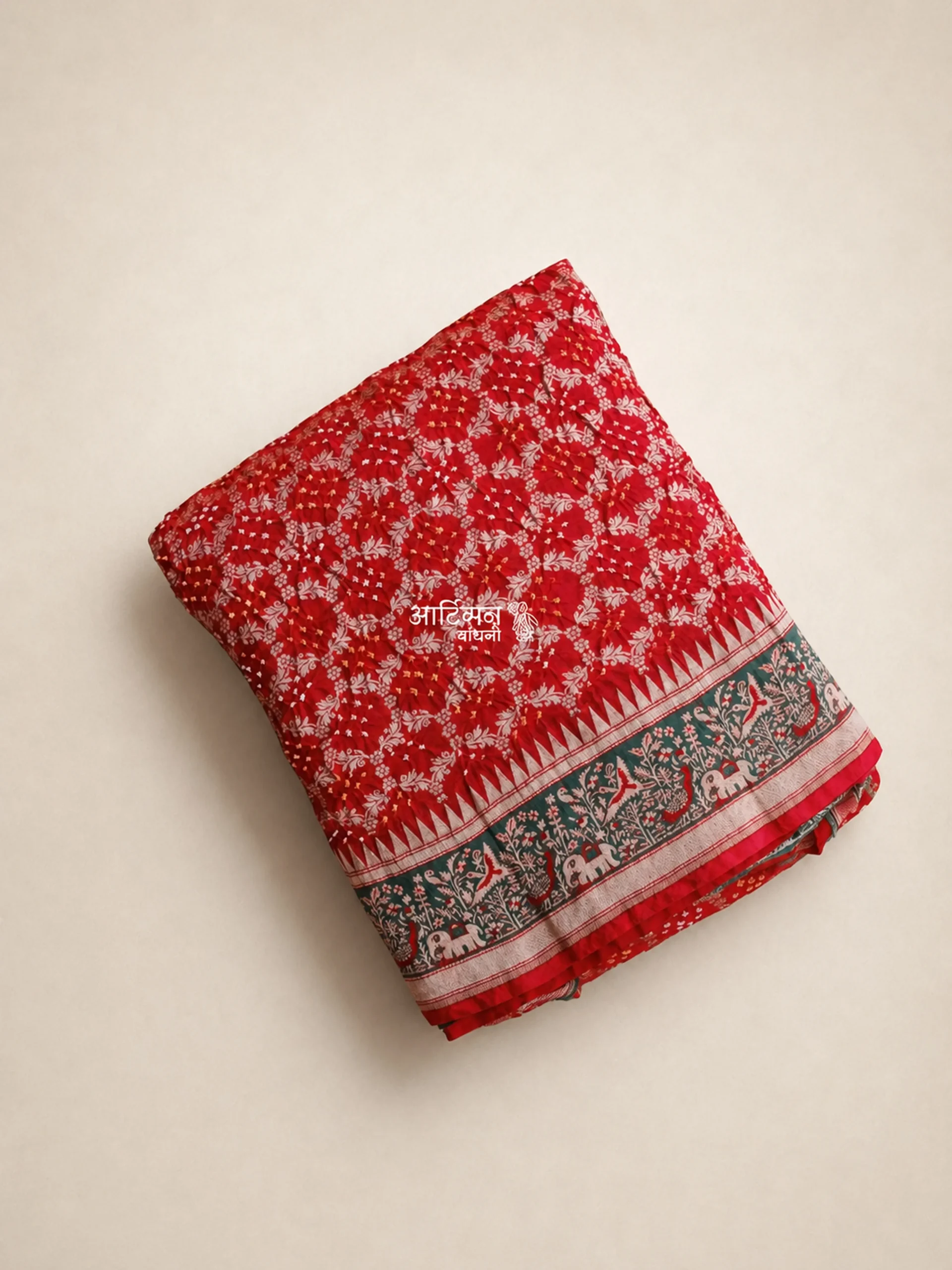 Hand Tied Bandhani Saree in Pure Georgette