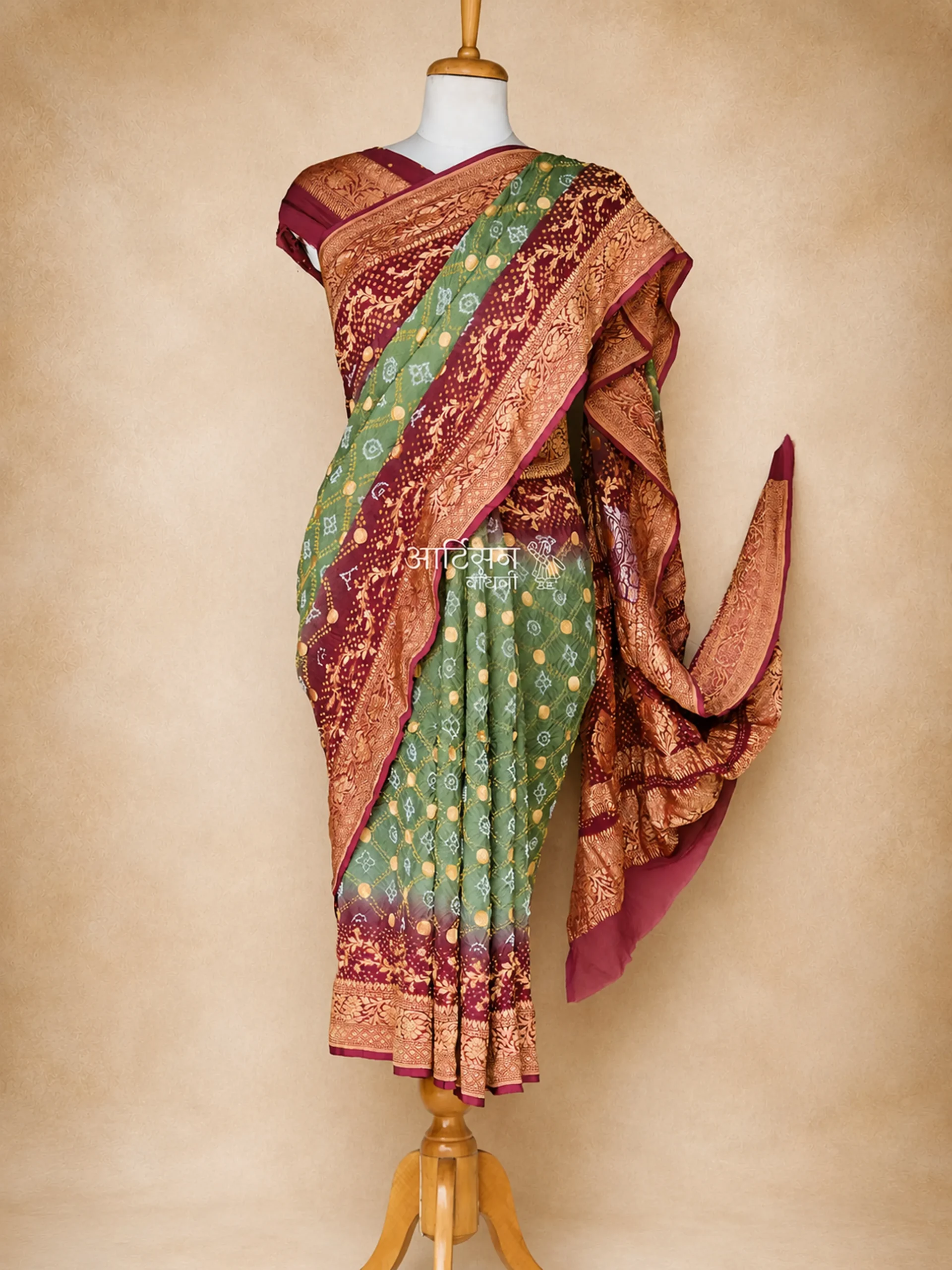 Heritage Bandhani Saree in Pure Georgette