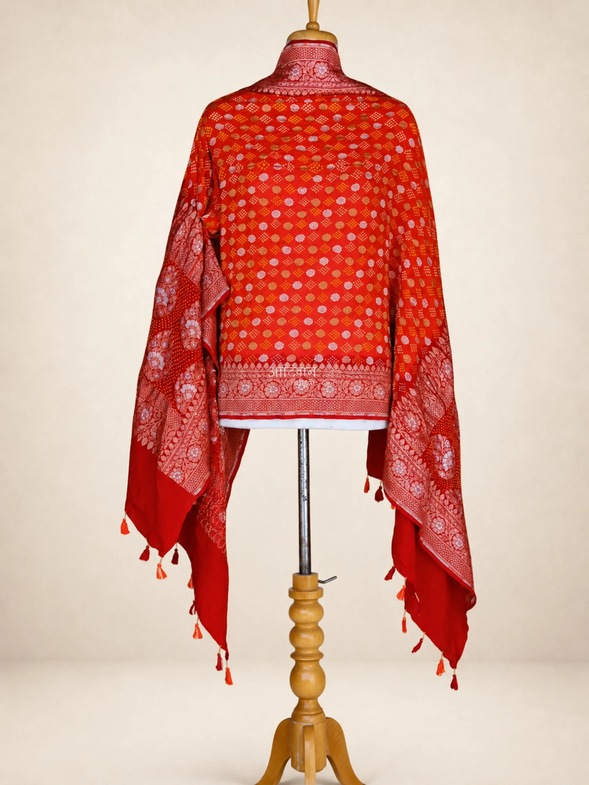 Baarish - Fine Micro-Tied Pure Chiffon Georgette Dupatta