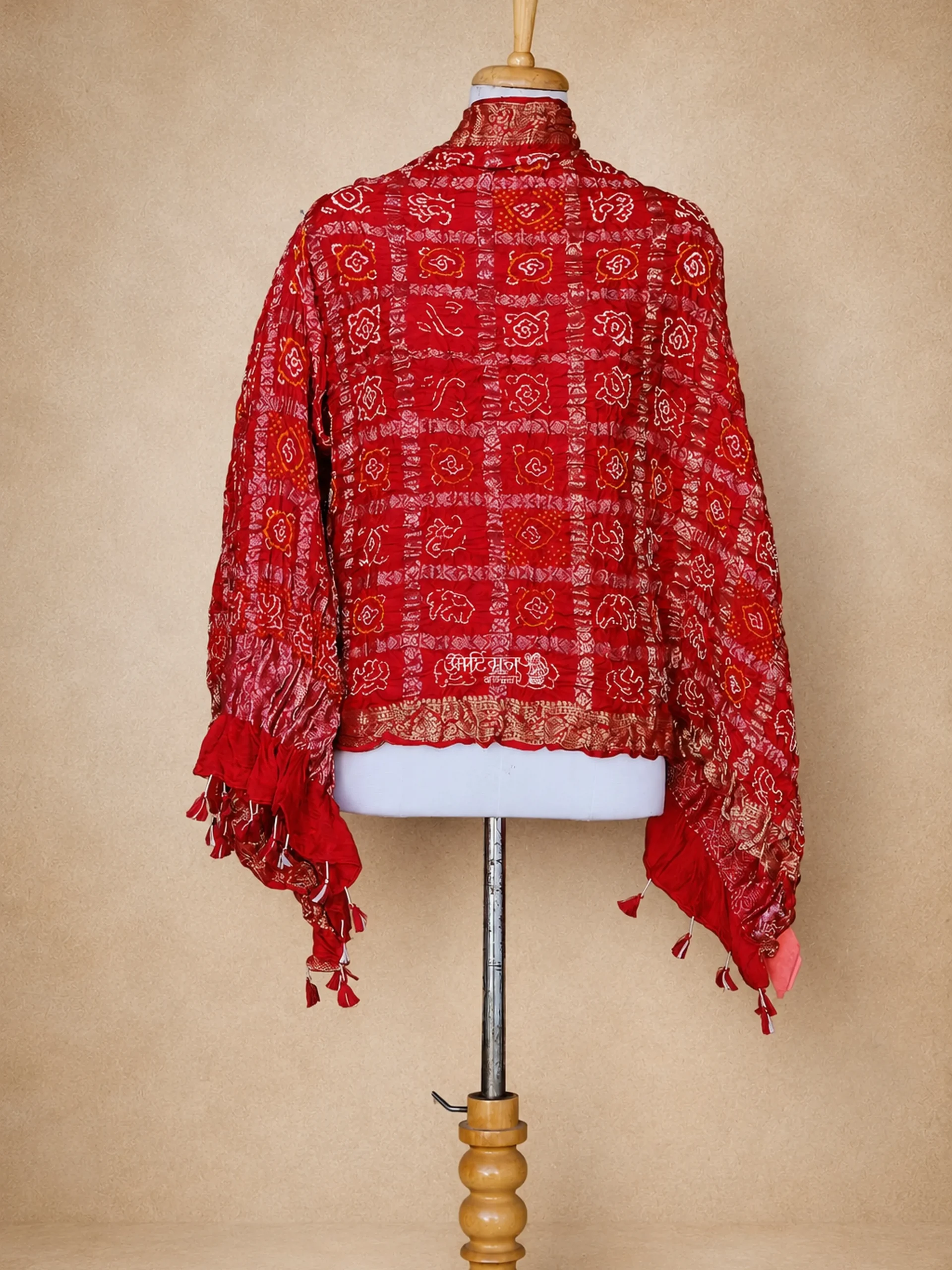 Pure Silk Rai Bandhani Dupatta