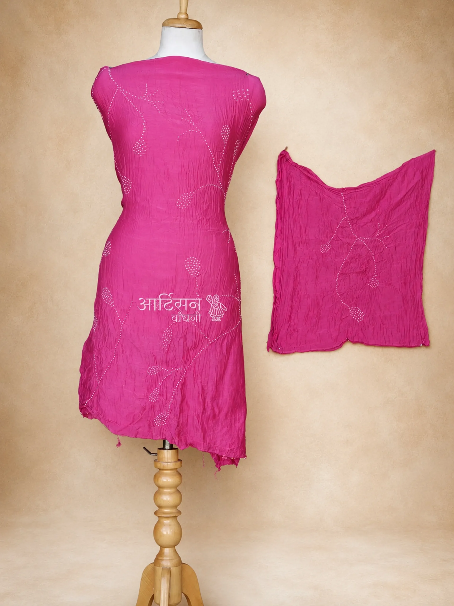 Pink Opulence Collection – Pure Chanderi Cotton Silk
