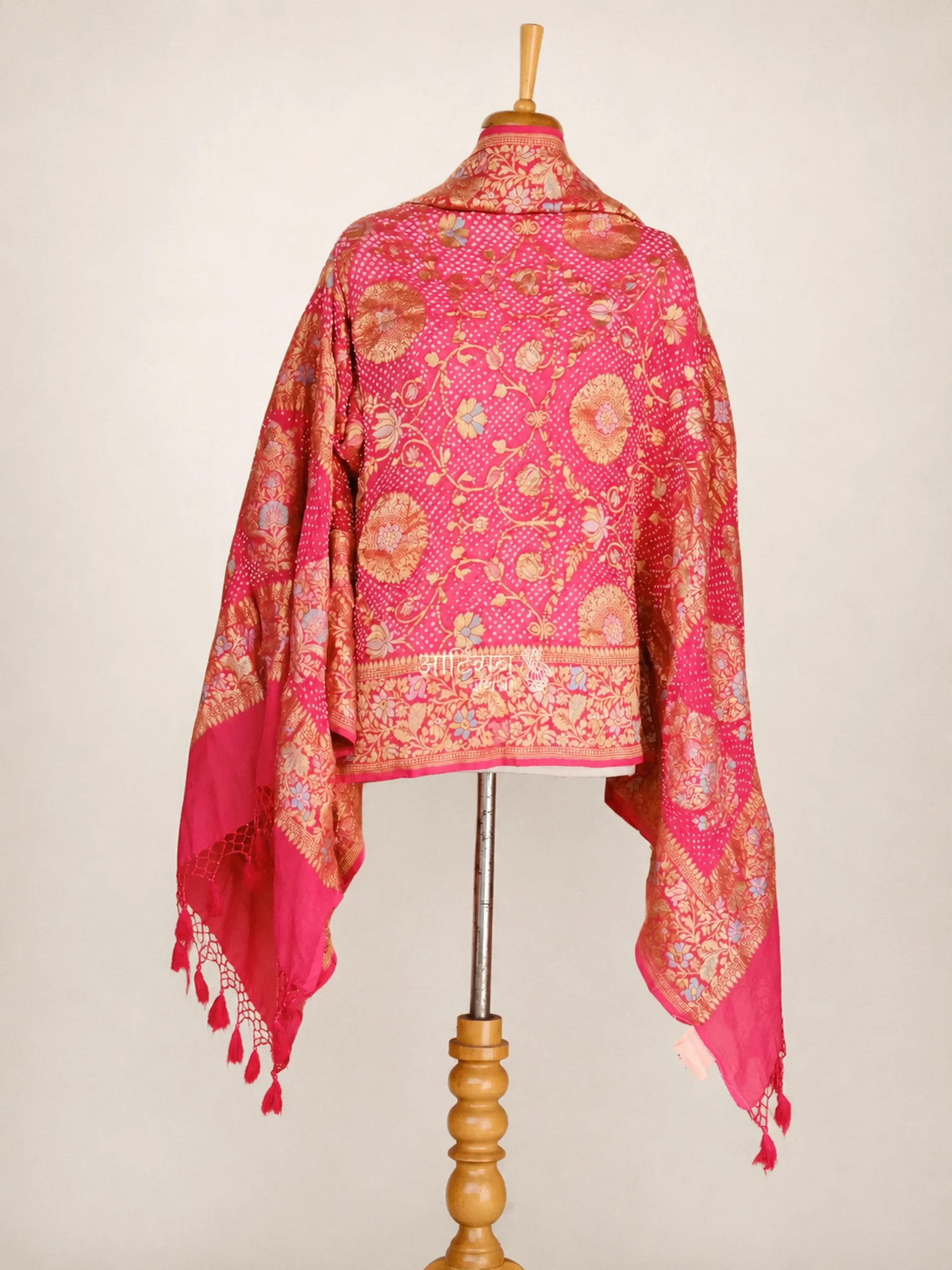 Limited Edition Pure Georgette Banarasi Bandhani Silk Dupatta