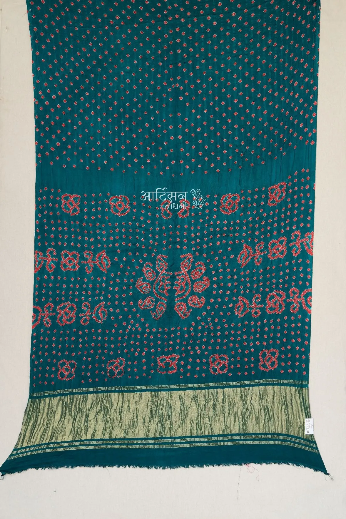 Modal Silk Saree with Traditional Bandhani Art