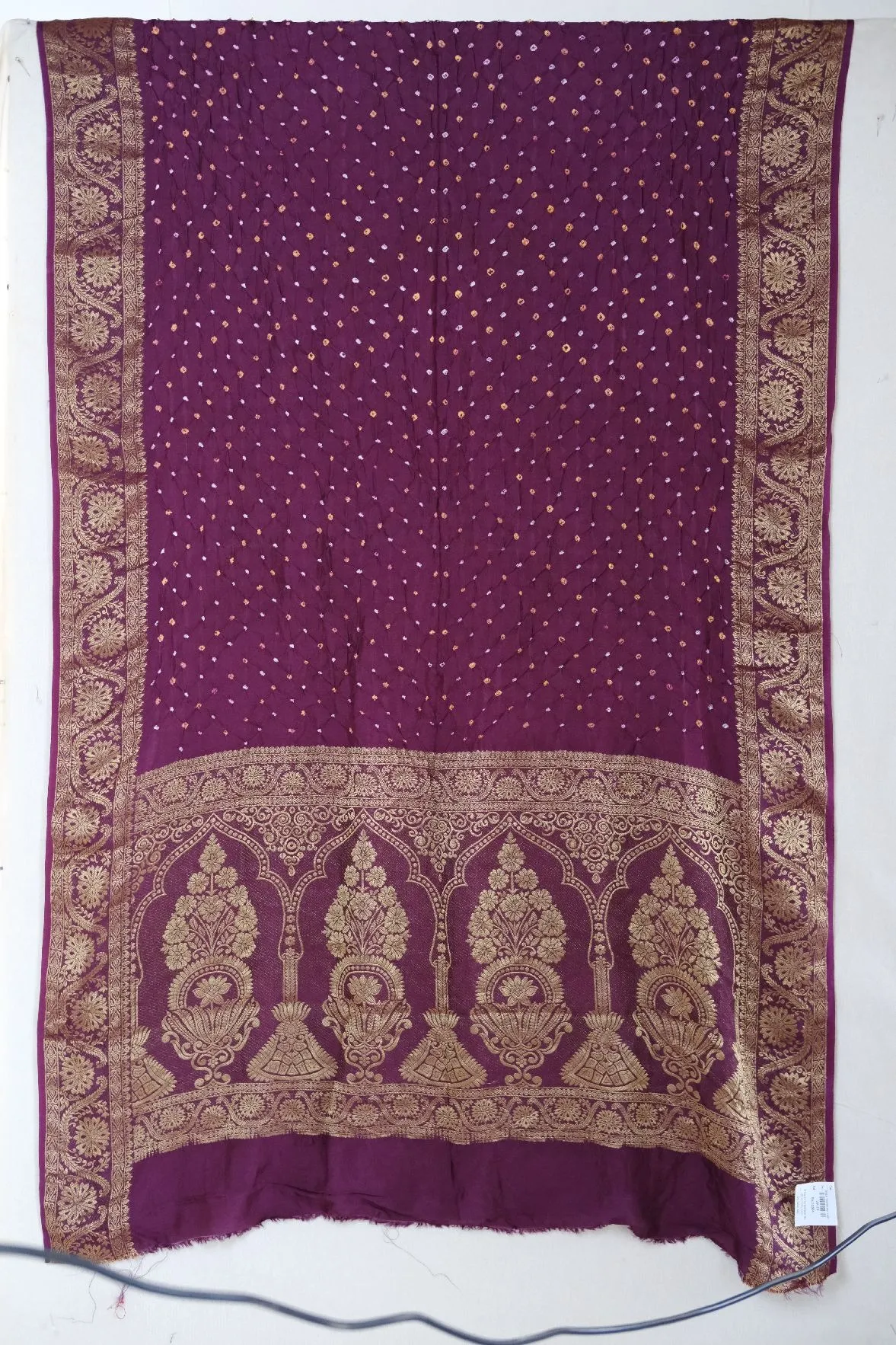 Heritage Bandhani Saree in Dola Silk