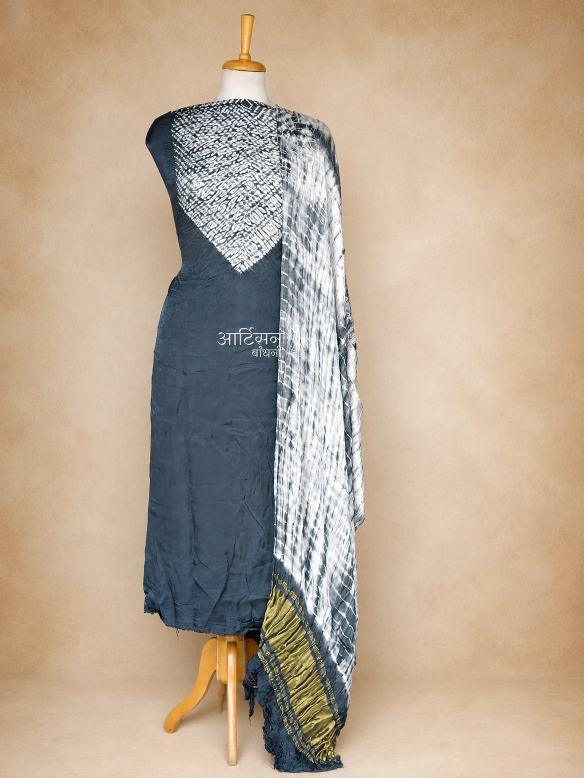 The Noir Heritage Collection – Modal Silk Shibori Suit Set