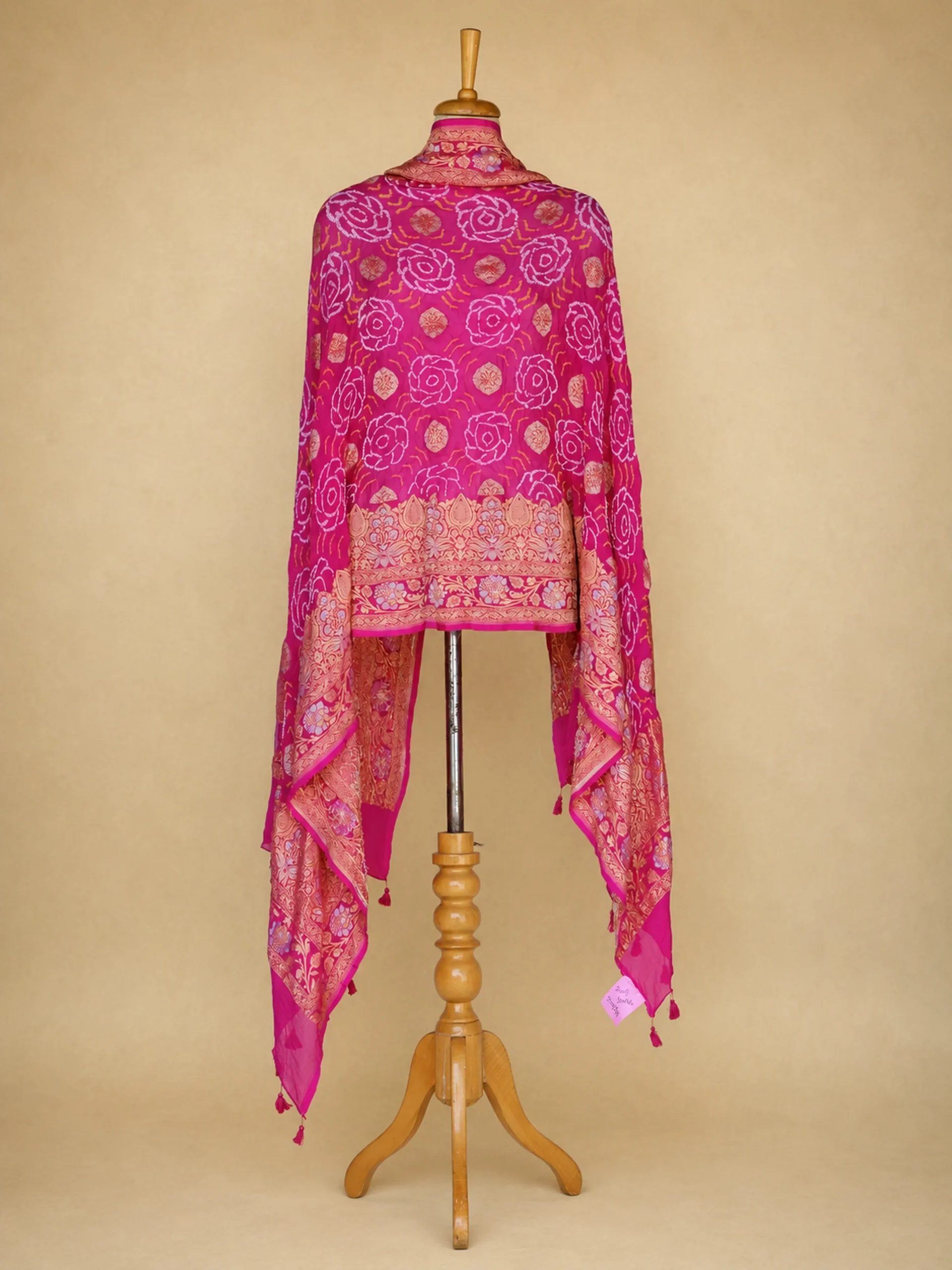 Khilati Jaal - Heavy Pure Chiffon Georgette Kutchi Bandhani Dupatta