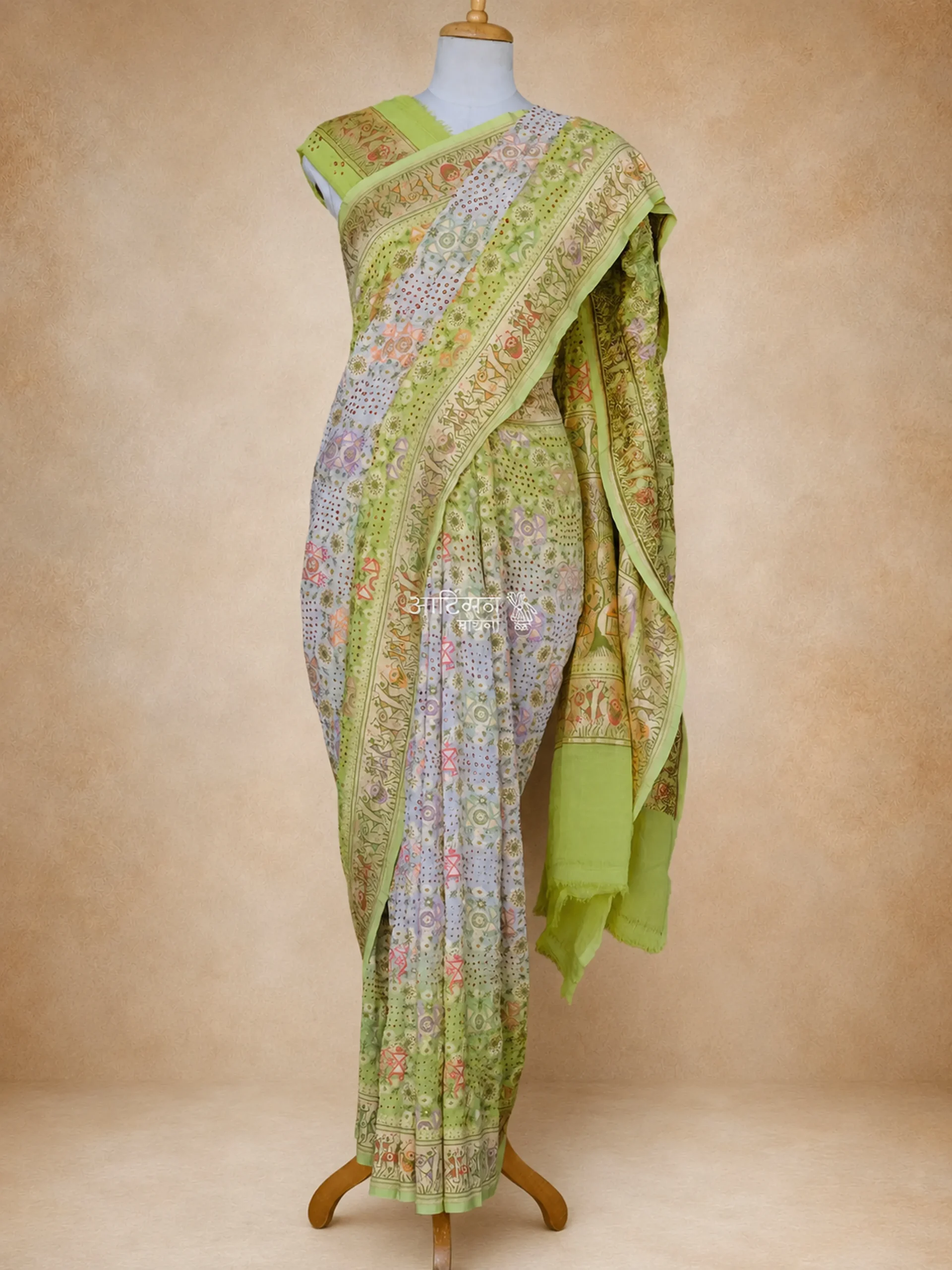 Luxury Handcrafted Bandhani Saree in Pure Georgette