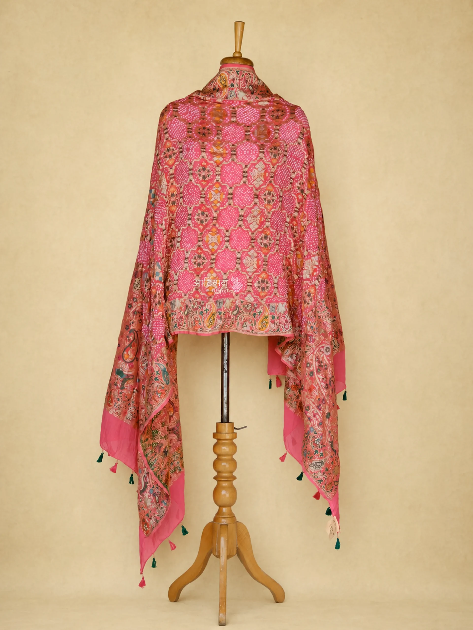 Bare Minimal - Pastel Sheer  Georgette Bandhani Dupatta