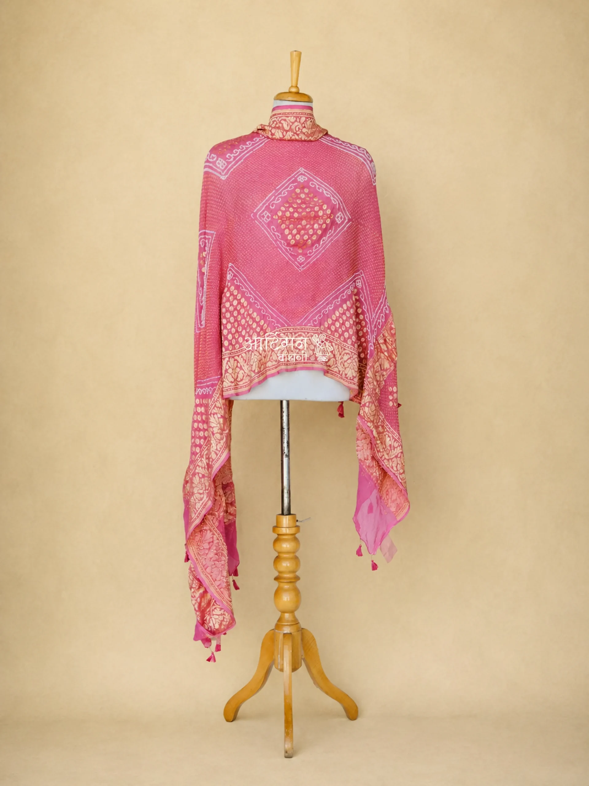 Bare Minimal - Pastel Sheer Chiffon Georgette Bandhani Dupatta