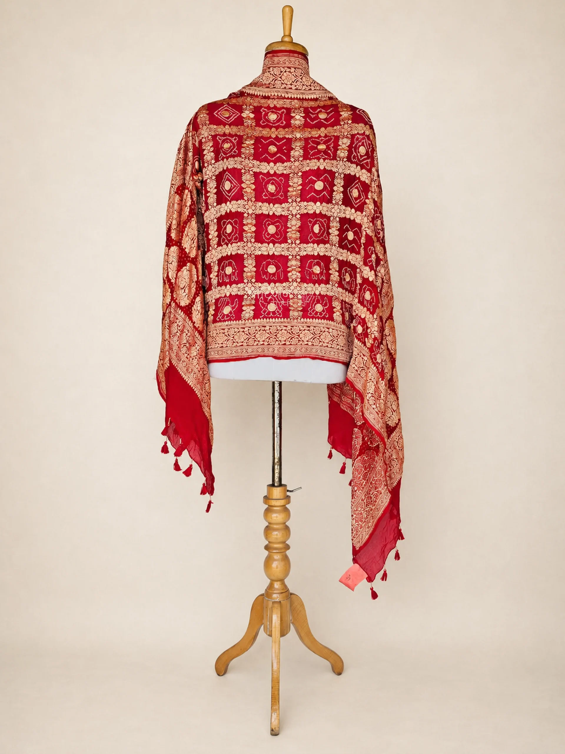 Artisan Hand-Tied Dupatta - Pure  Georgette From Bhuj