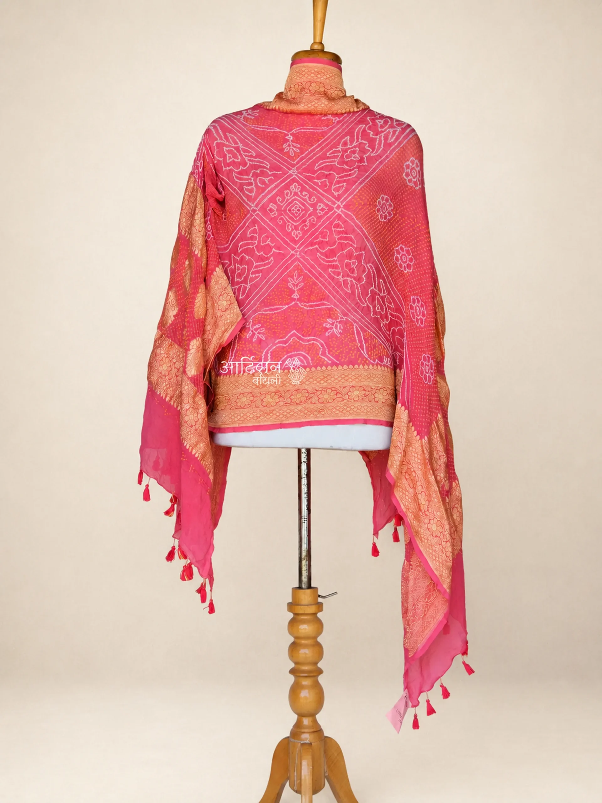 Urban Drape - Contemporary Chiffon Georgette Bandhej Dupatta