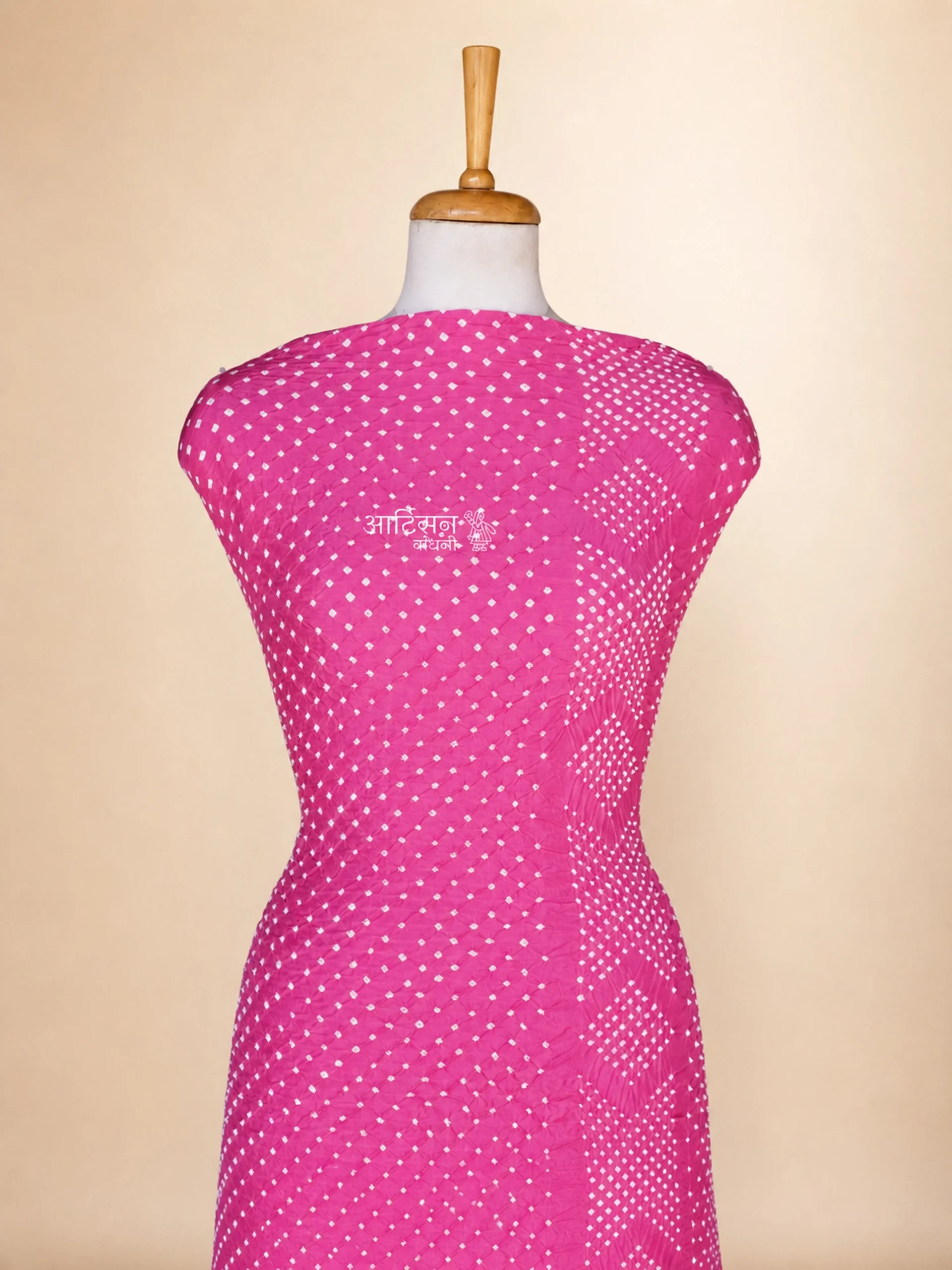 Luxury Pink Gaji Silk Fabric for Designer Kurtas, Kaftans, and Shirts