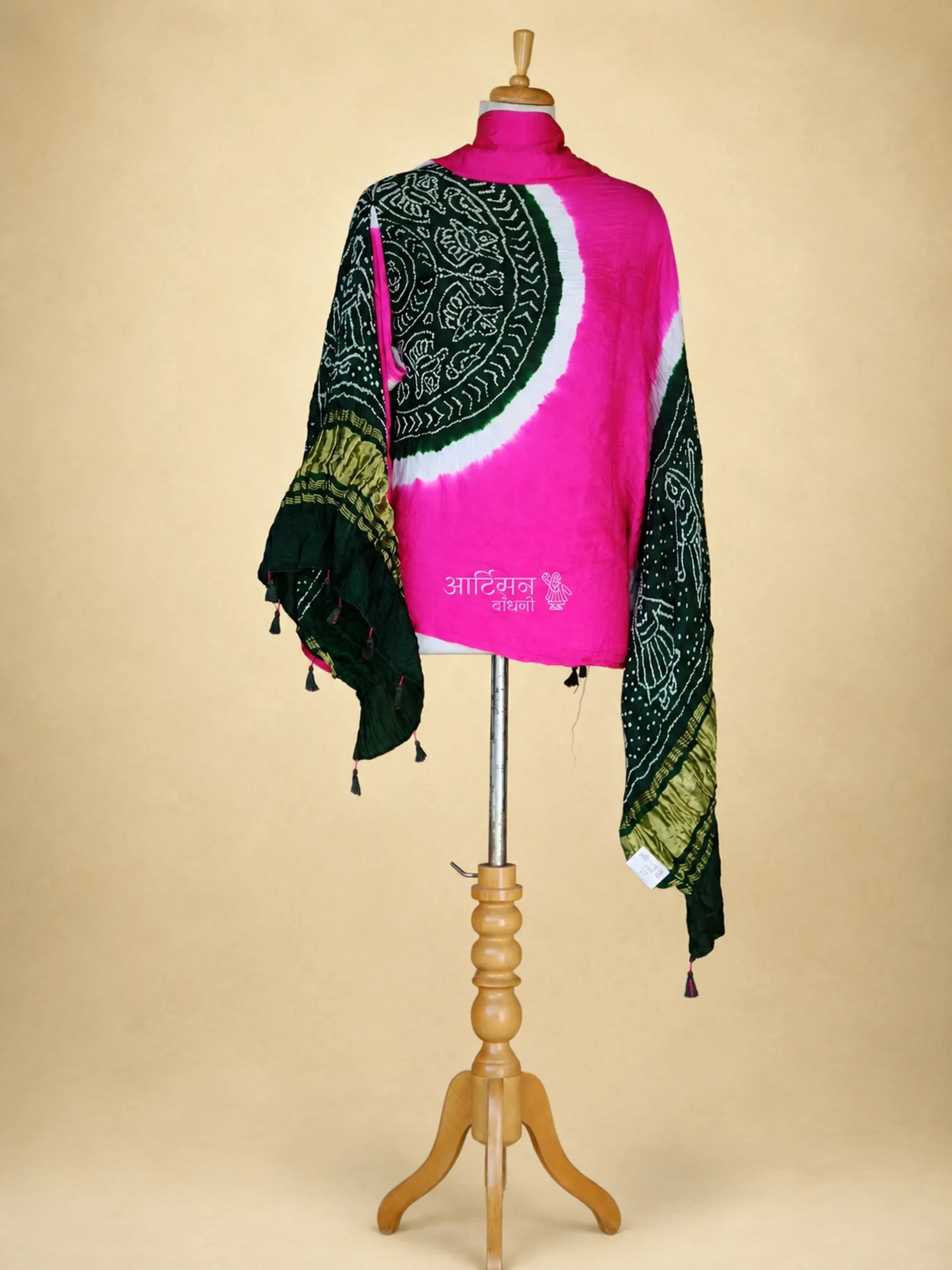 Premium Authentic Bandhani Gaji Silk Dupatta