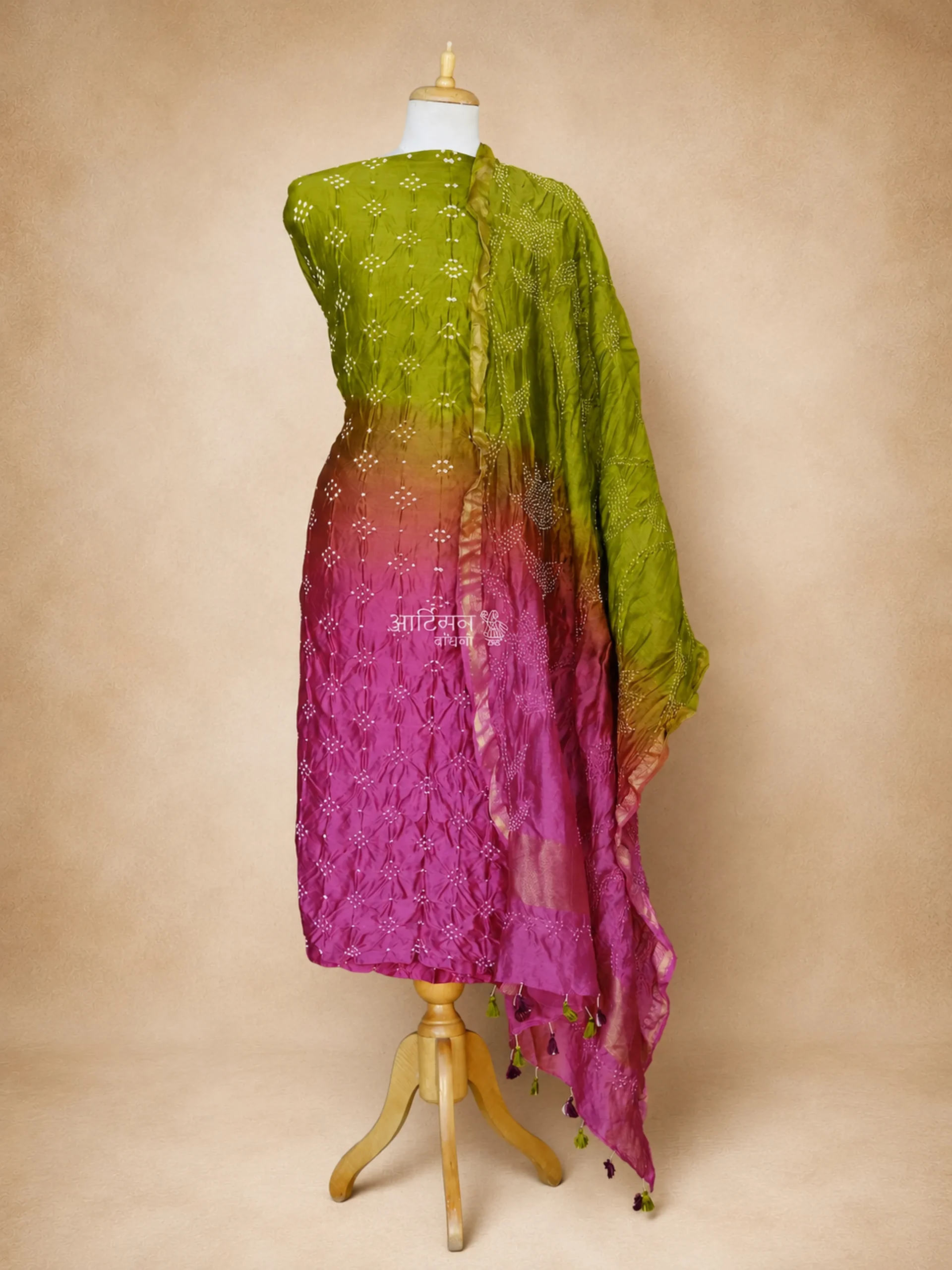 Exclusive Munga Silk Unstitched Three Piece Set