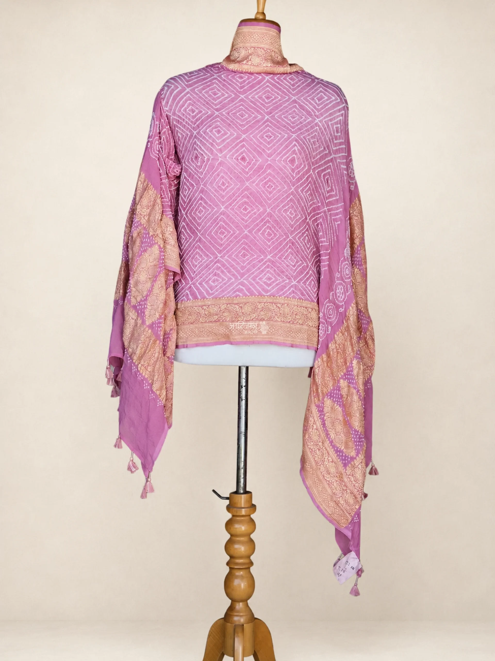 Khwaab - Sheer Pure Chiffon Georgette Kutchi Bandhej Dupatta