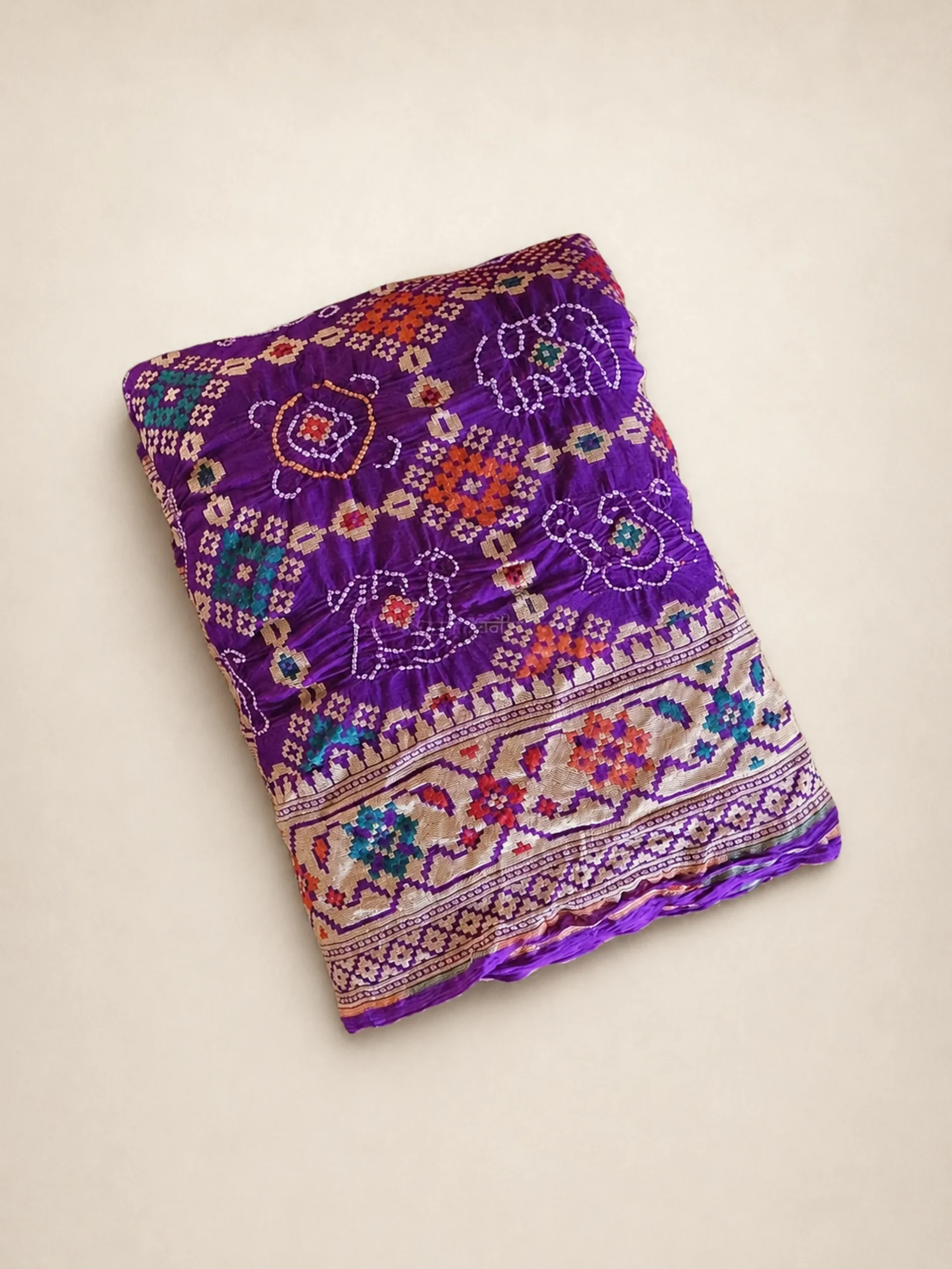 Rai Bandhani Saree in Pure Georgette