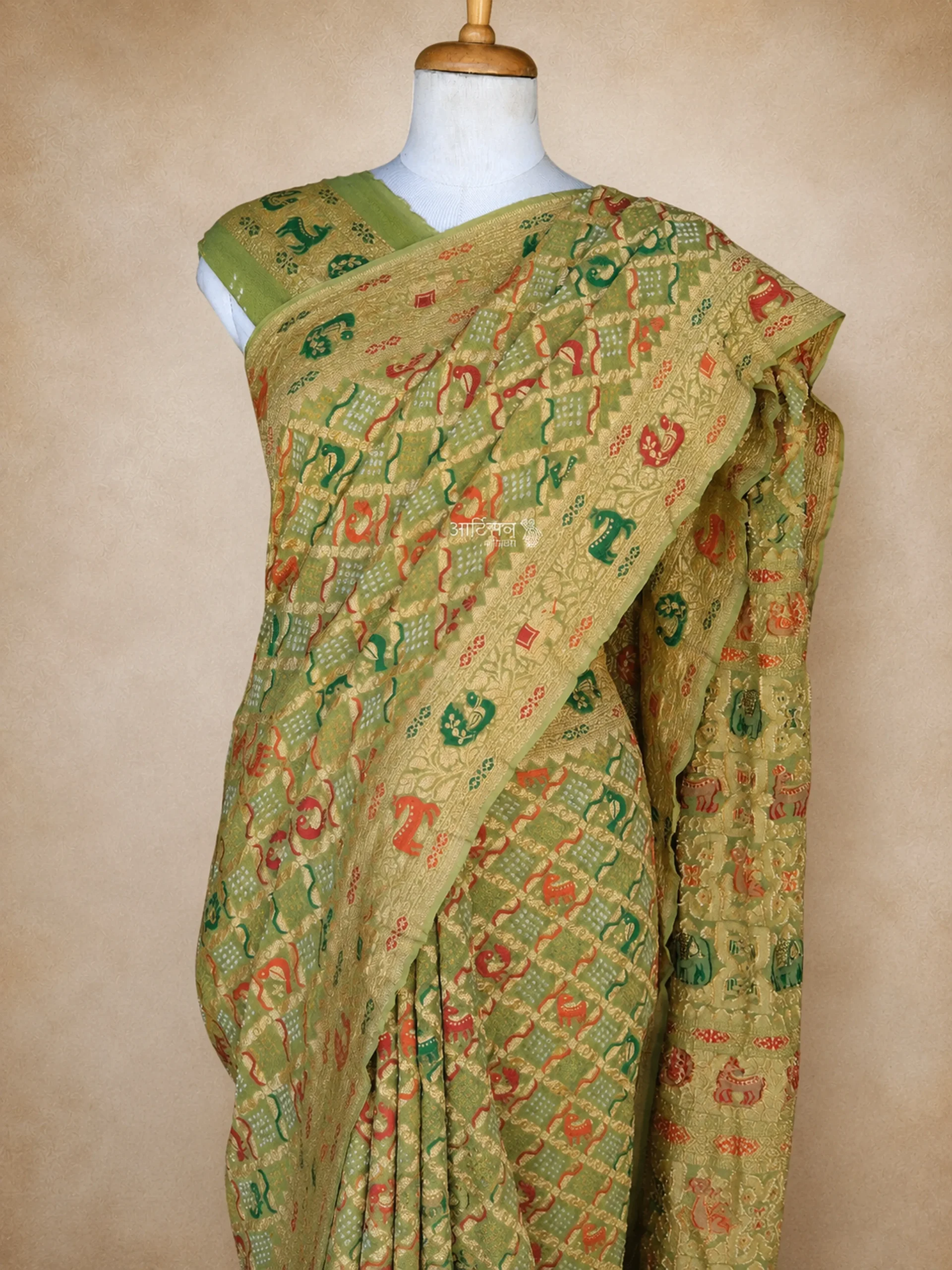 Traditional Bandhani Saree in Pure Georgette