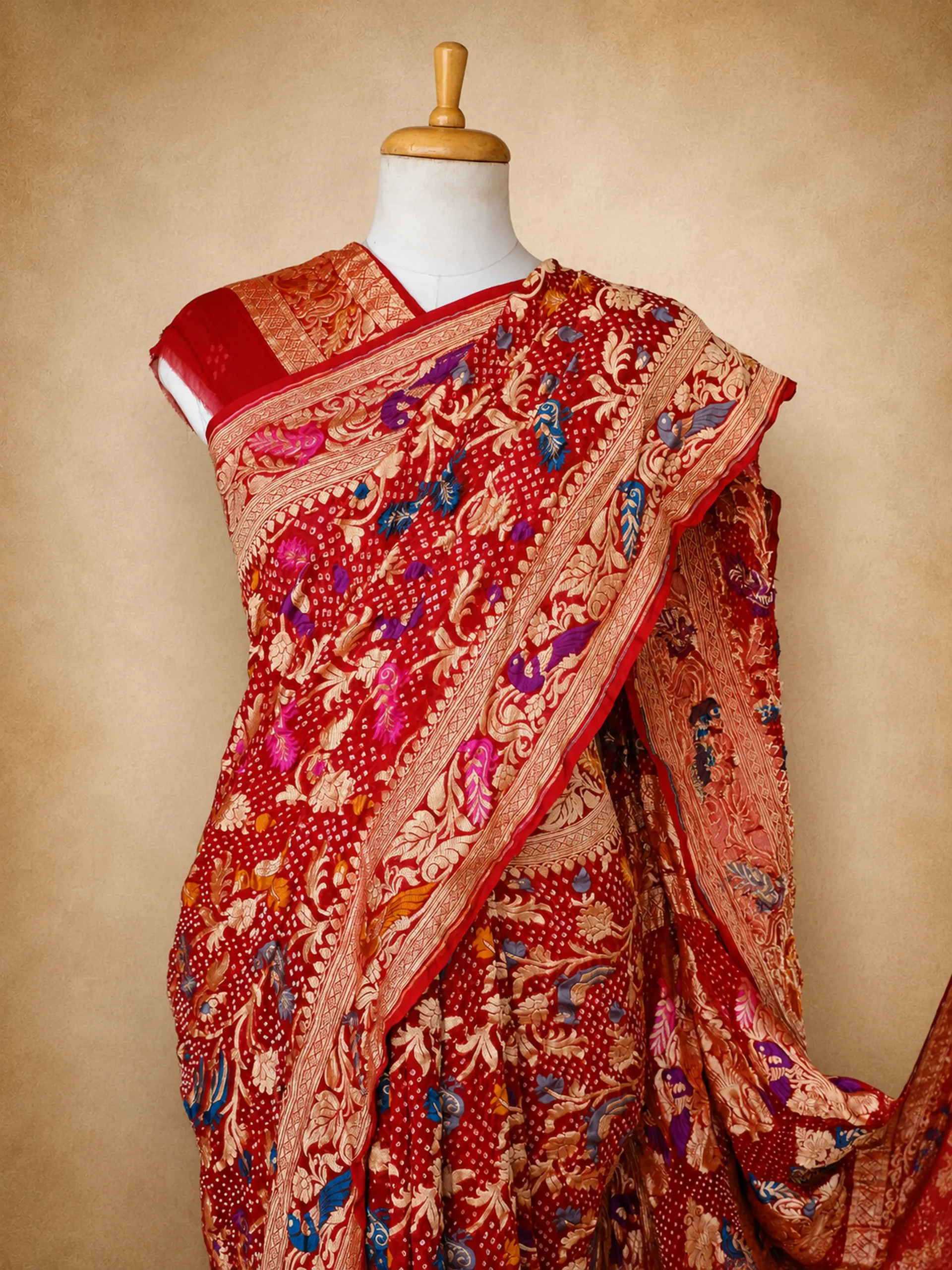 Heritage Bandhani Saree in Pure Georgette