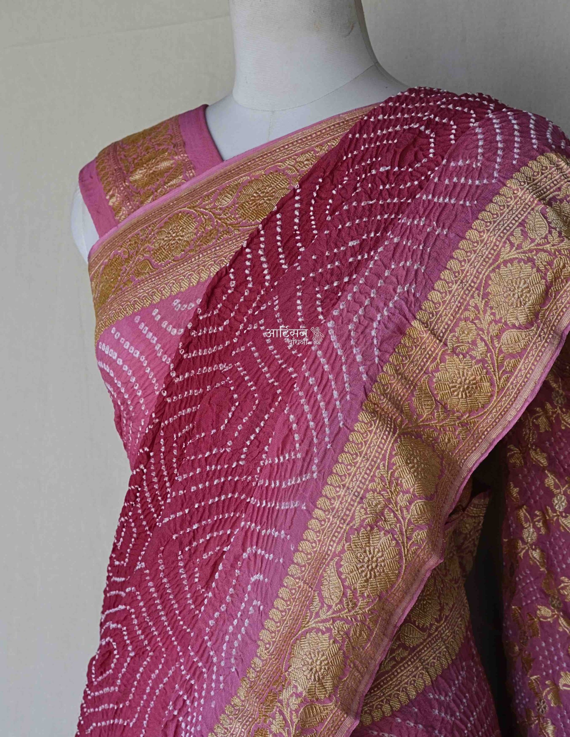 Exclusive Pure Georgette Bandhani Saree