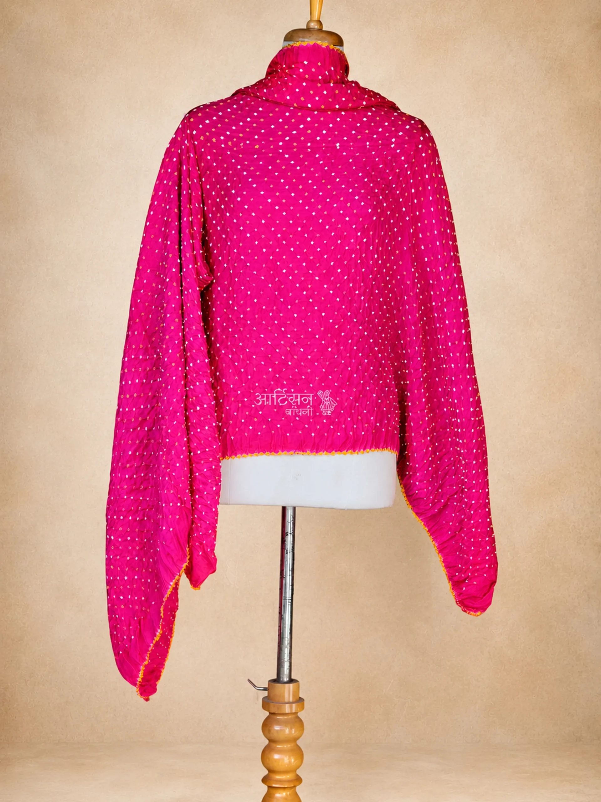 Refined Gaji Silk Bandhani Dupatta
