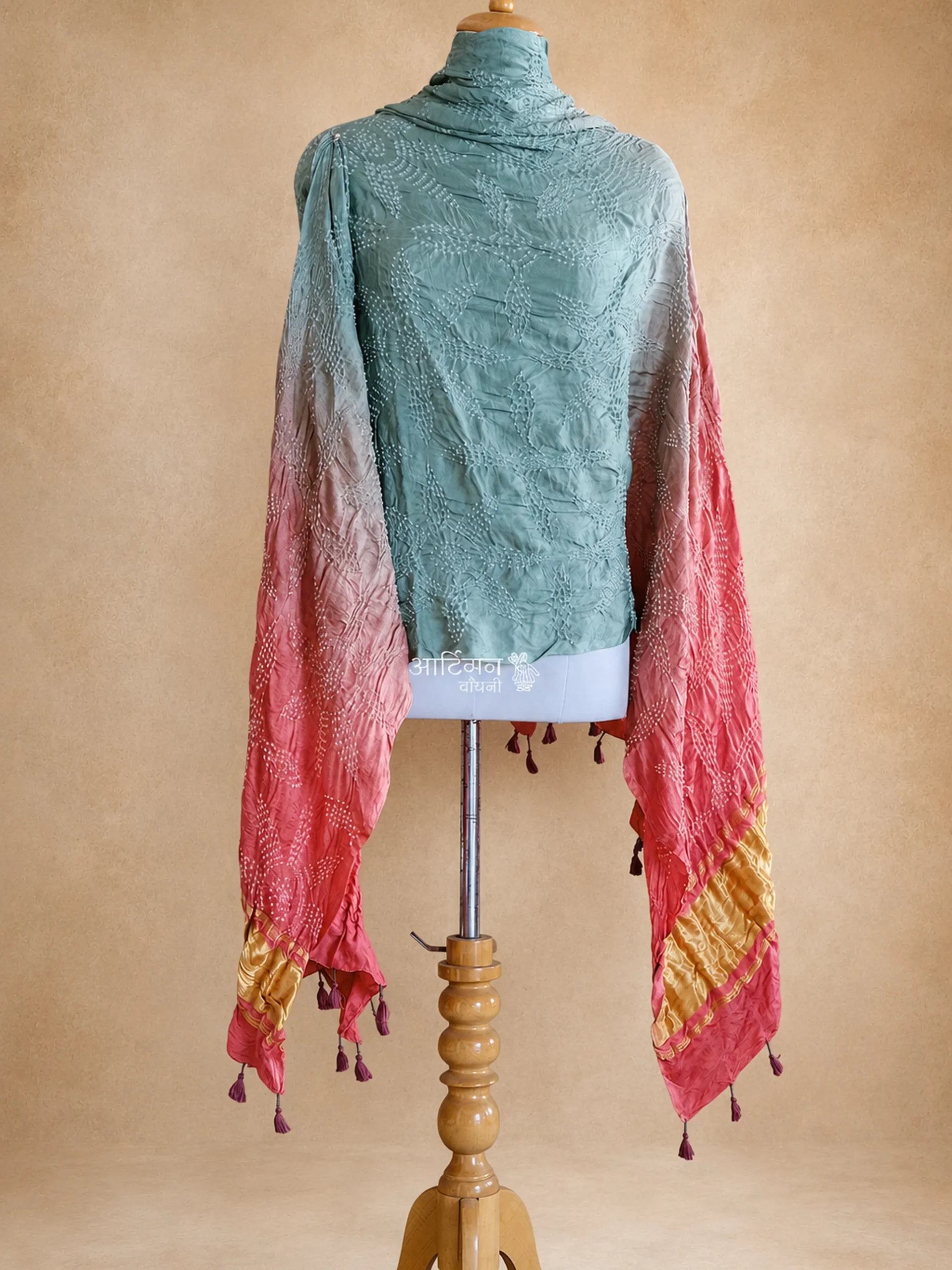Artisan Crafted Bhuj Bandhani Dupatta