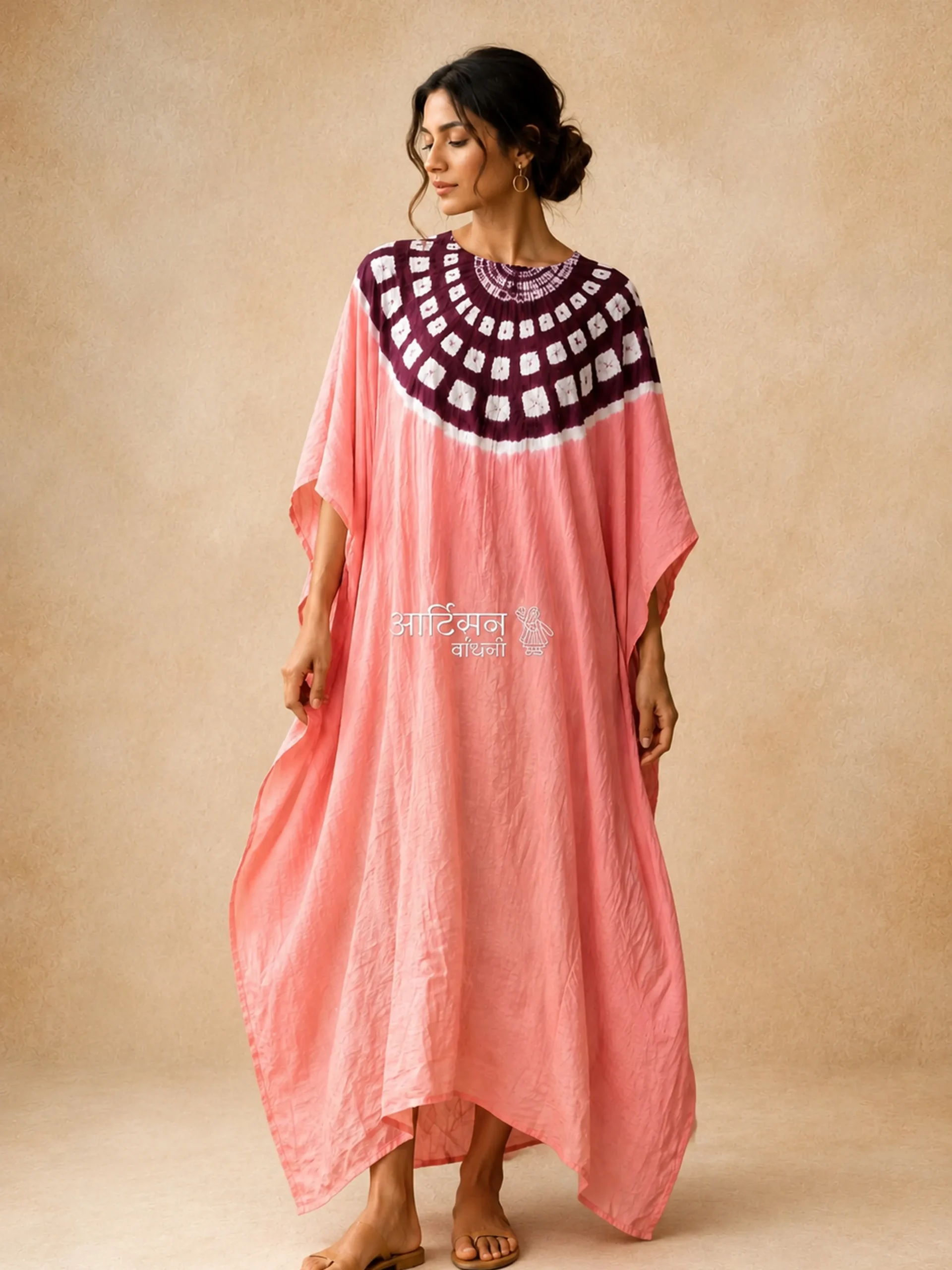 Shibori Modal Kaftan
