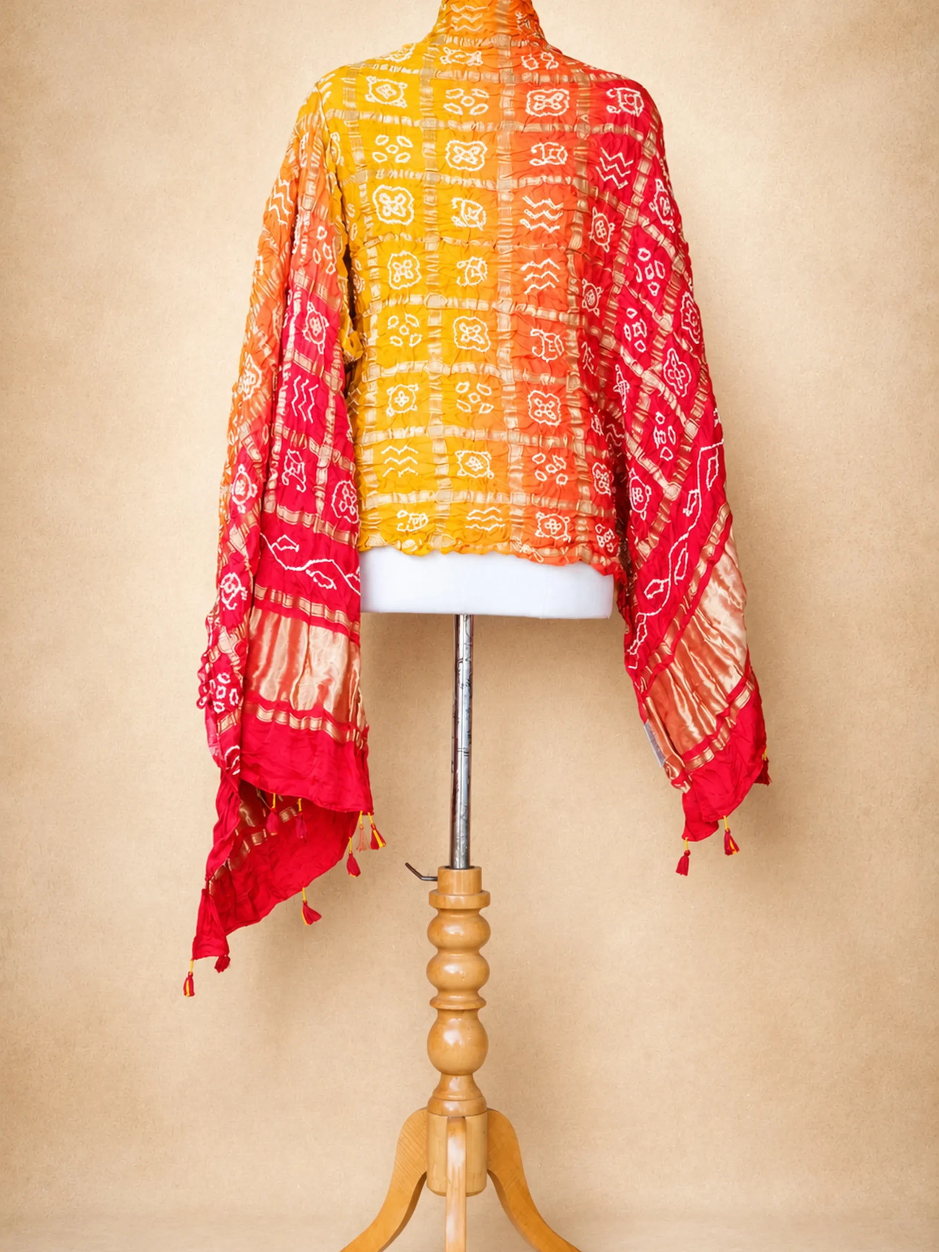 Premium Handmade Kutch Bandhani Dupatta