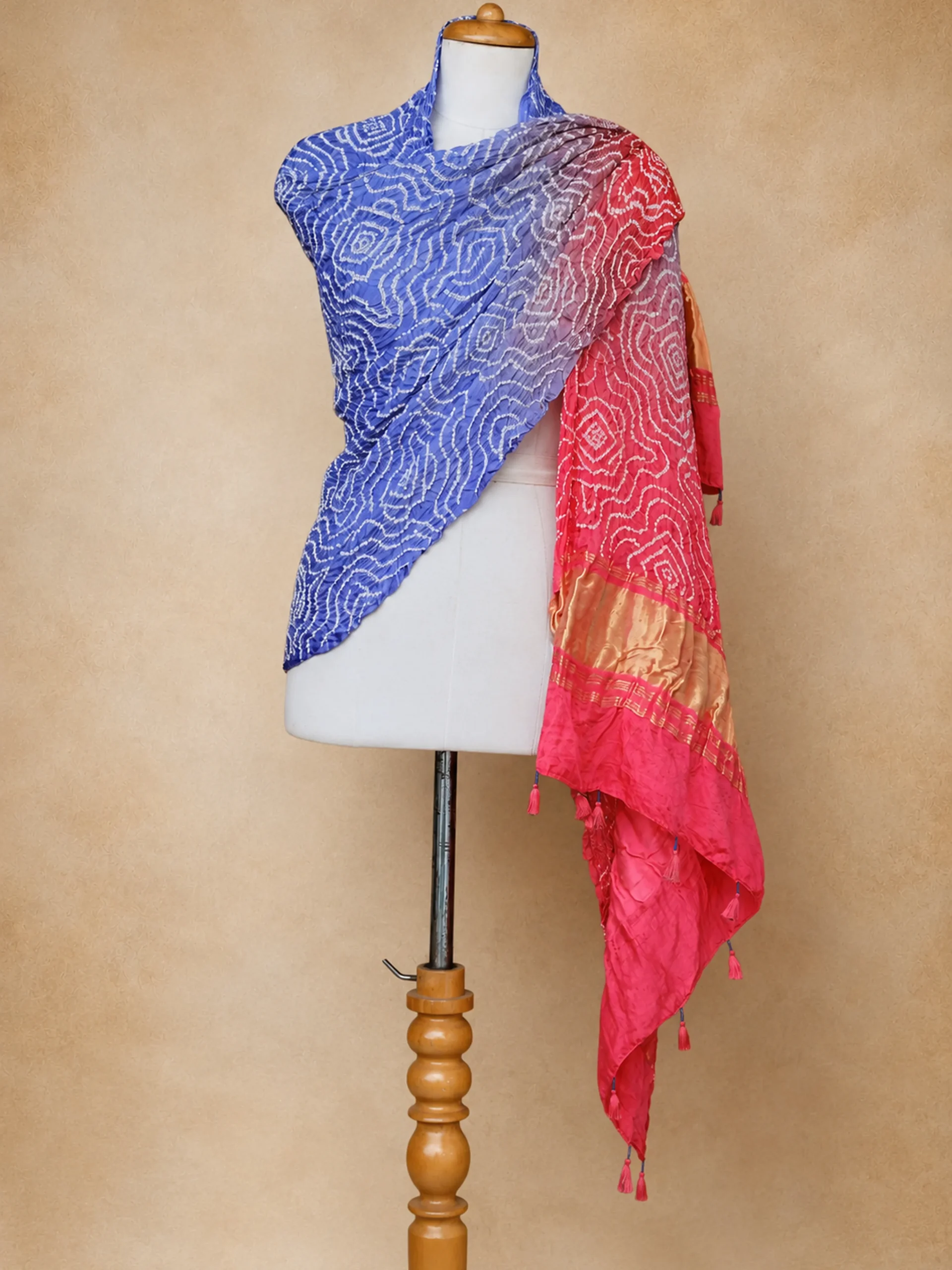 Pure Silk Kutchi Bandhani Dupatta