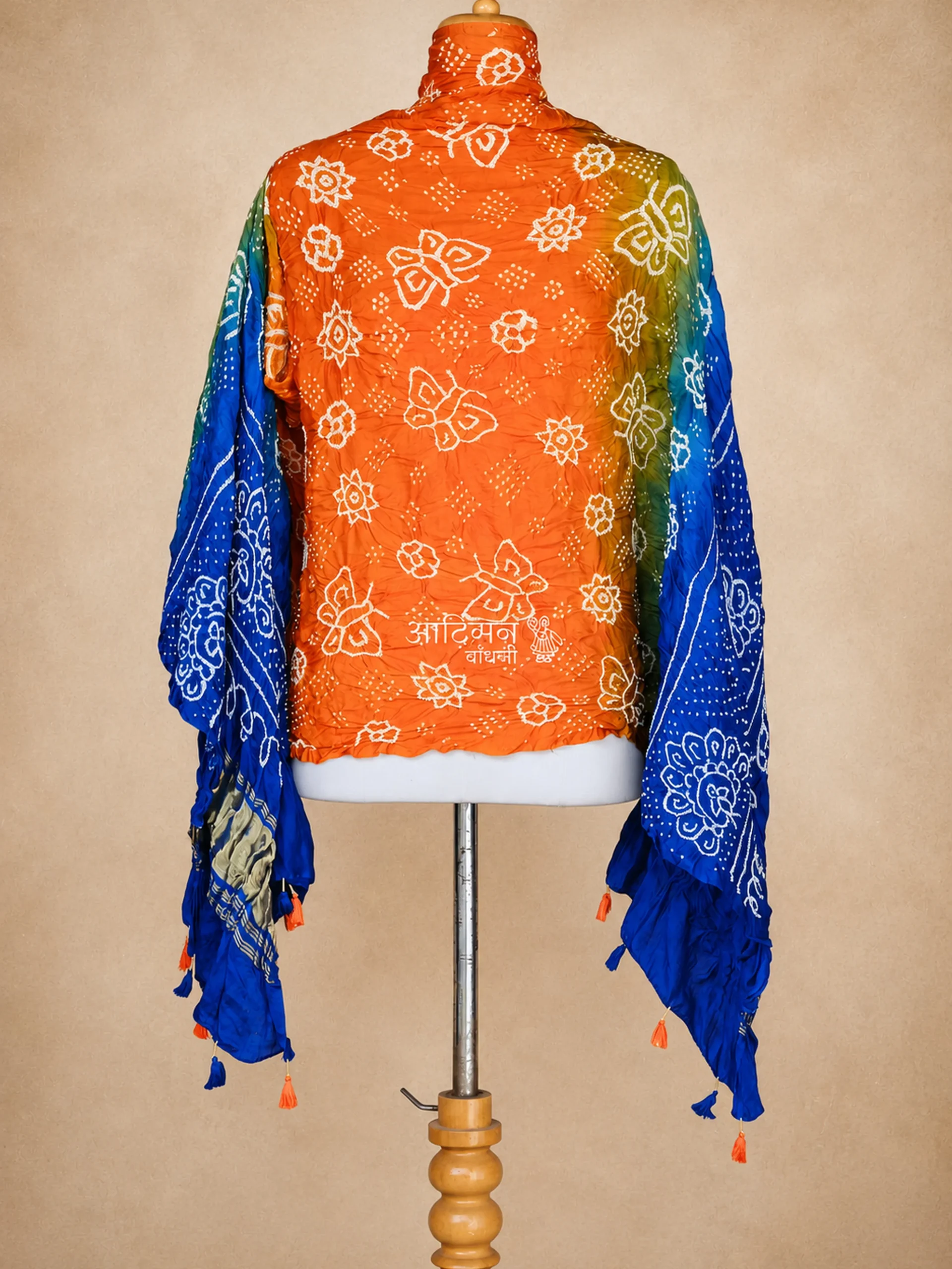Elegant Gaji Silk Bandhani Dupatta