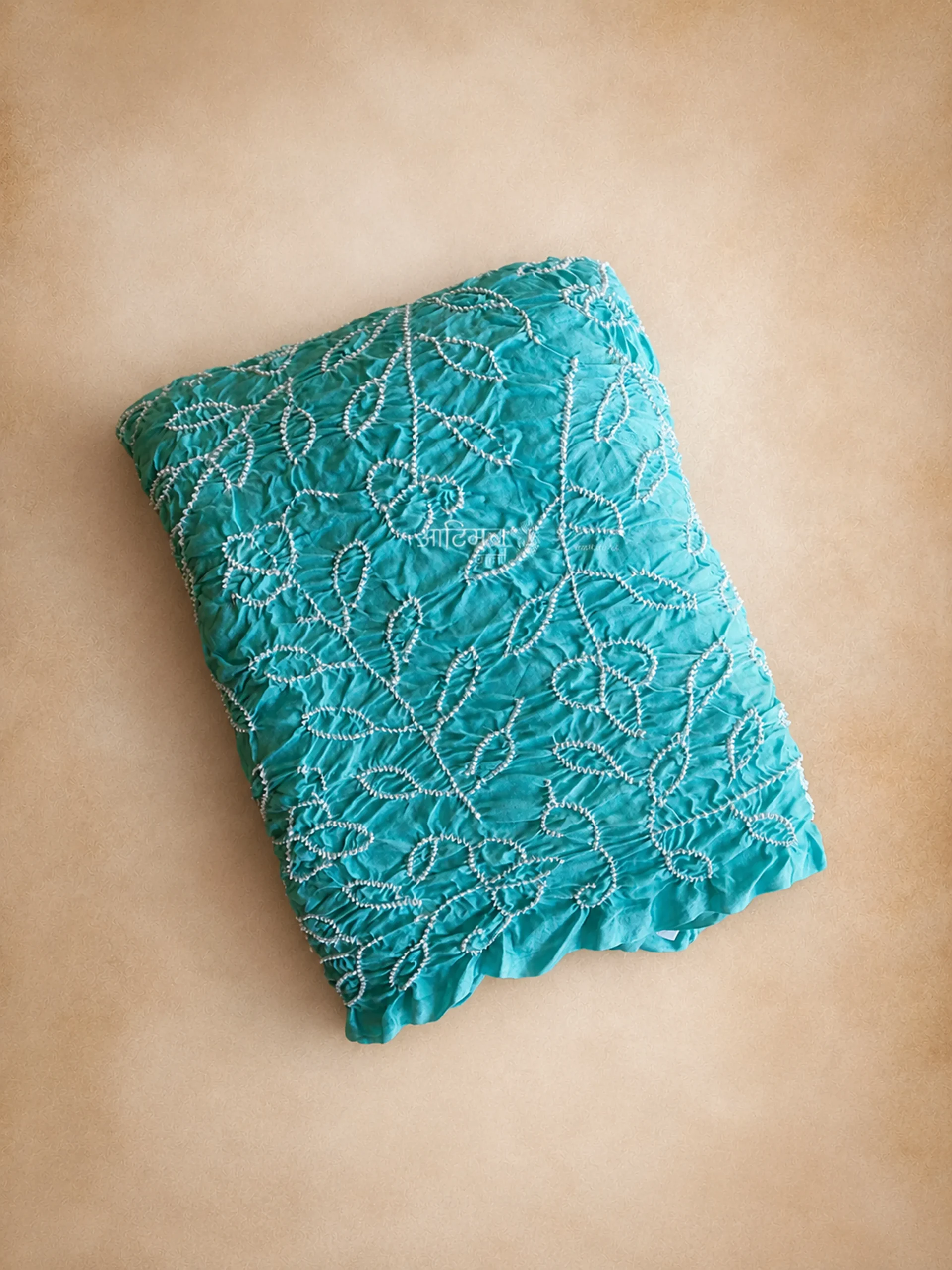 Ambadal Bandhani Saree in Pure Gaji Silk | Handmade in Bhuj Kutch