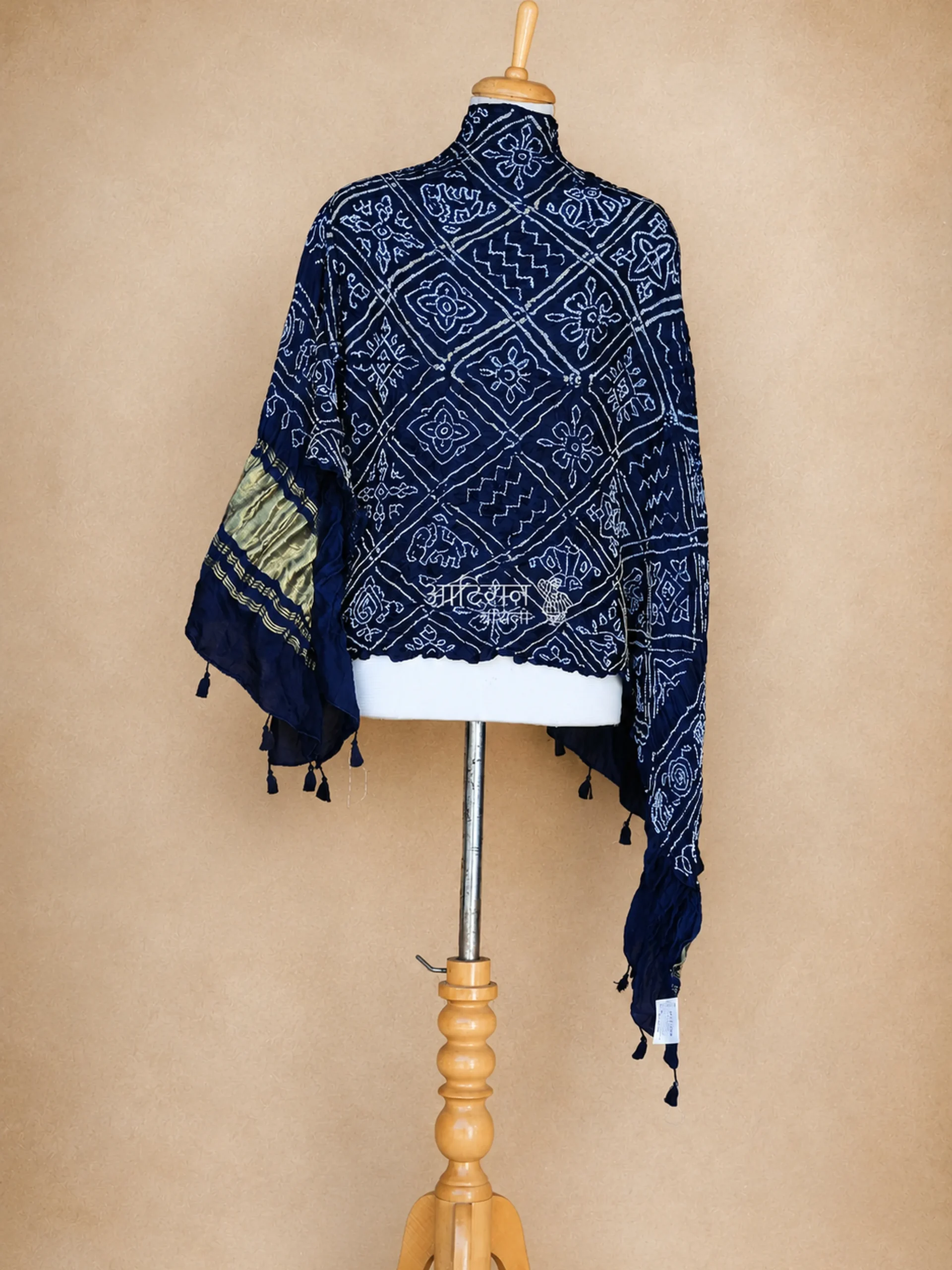 Elegant Gaji Silk Bandhani Dupatta