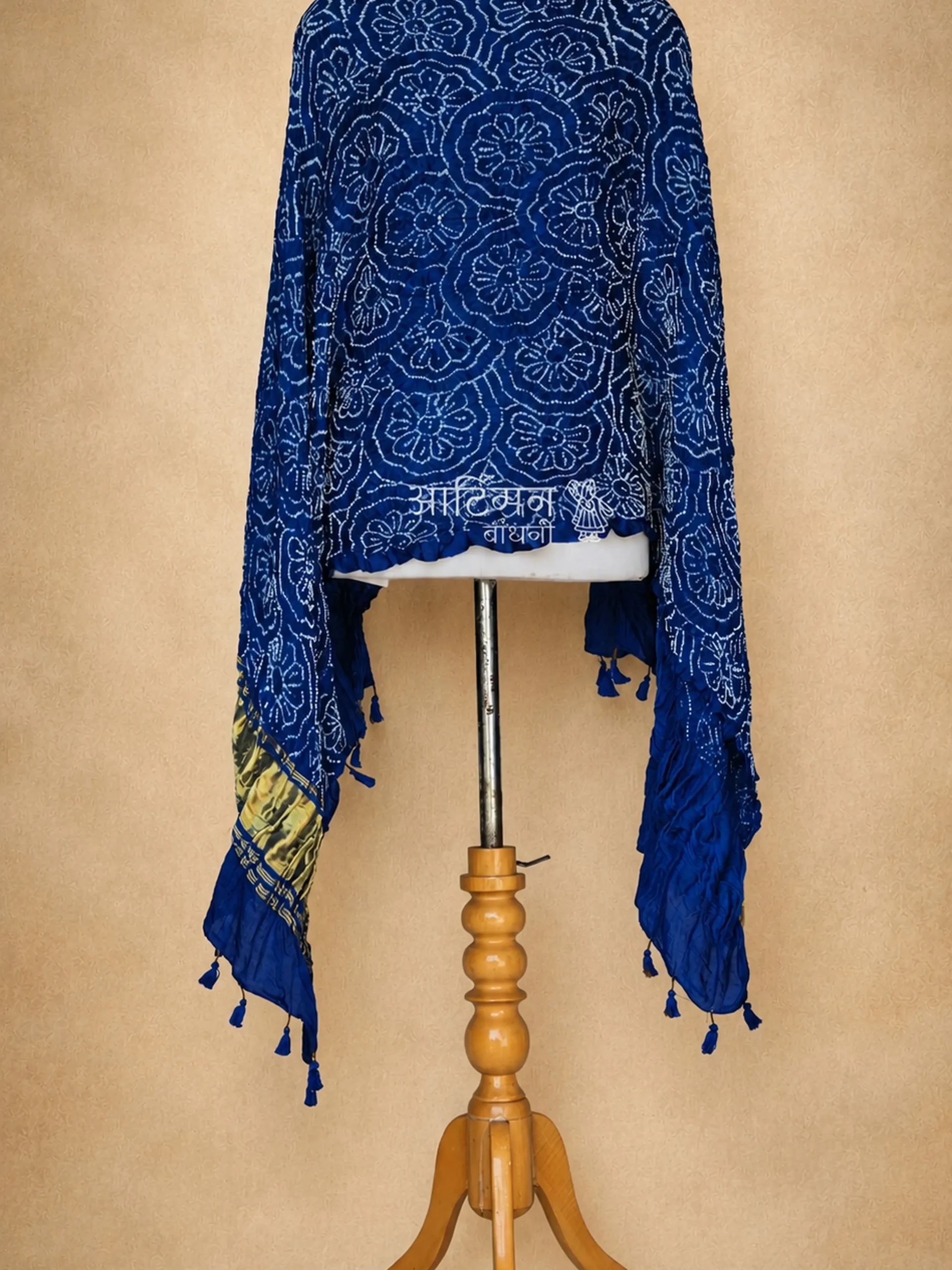 Heirloom Kutch Bandhani Gaji Silk Dupatta
