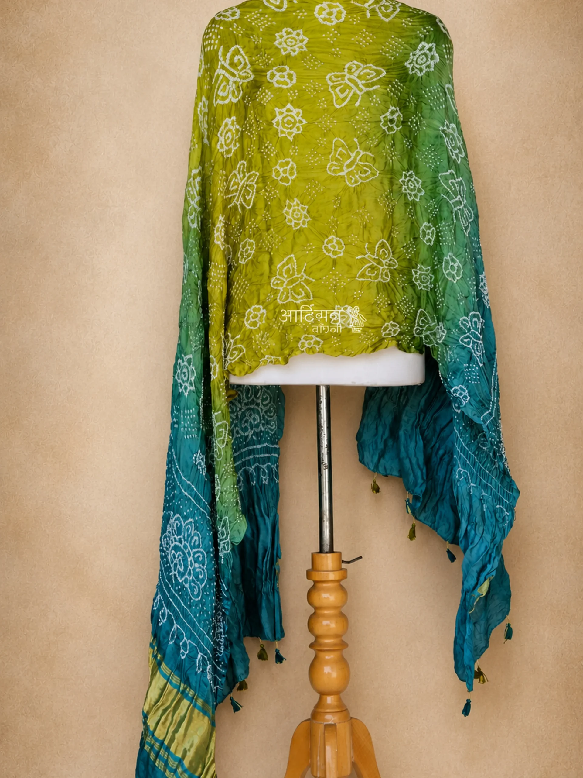 Authentic Rai Bandhani Gaji Silk Dupatta