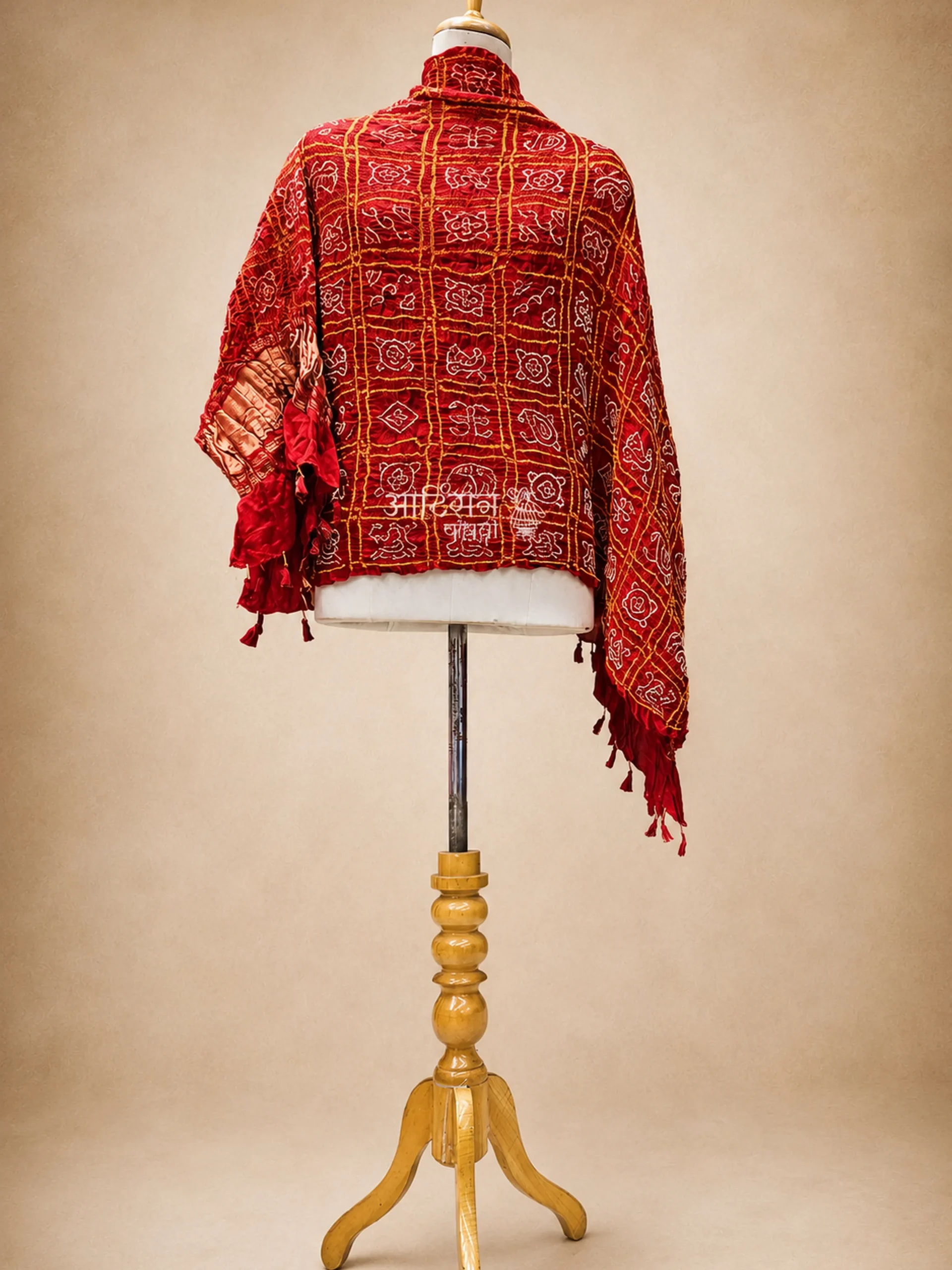 Timeless Gaji Silk Bandhani Dupatta