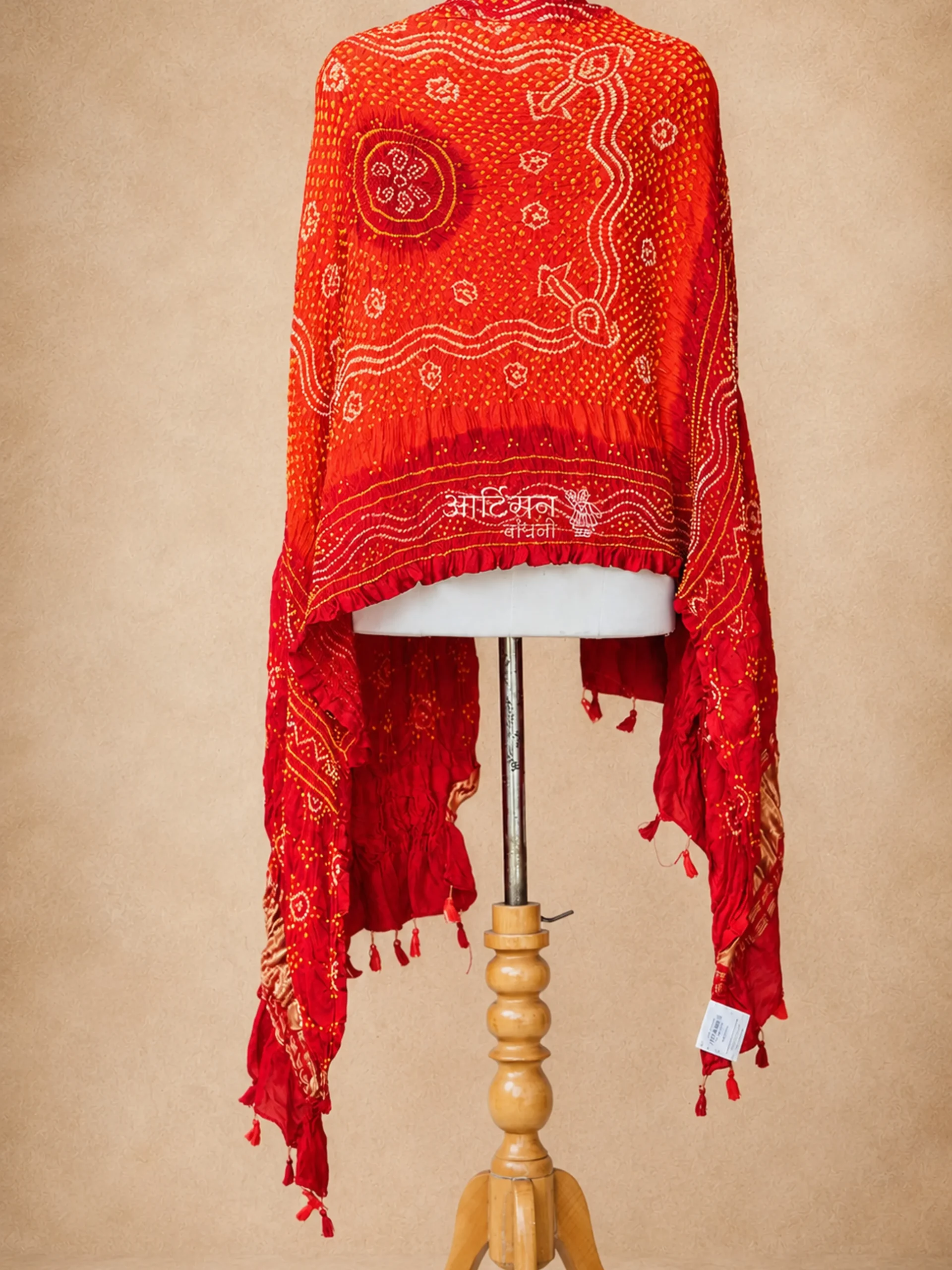Premium Handmade Kutch Bandhani Dupatta Chandrokhani