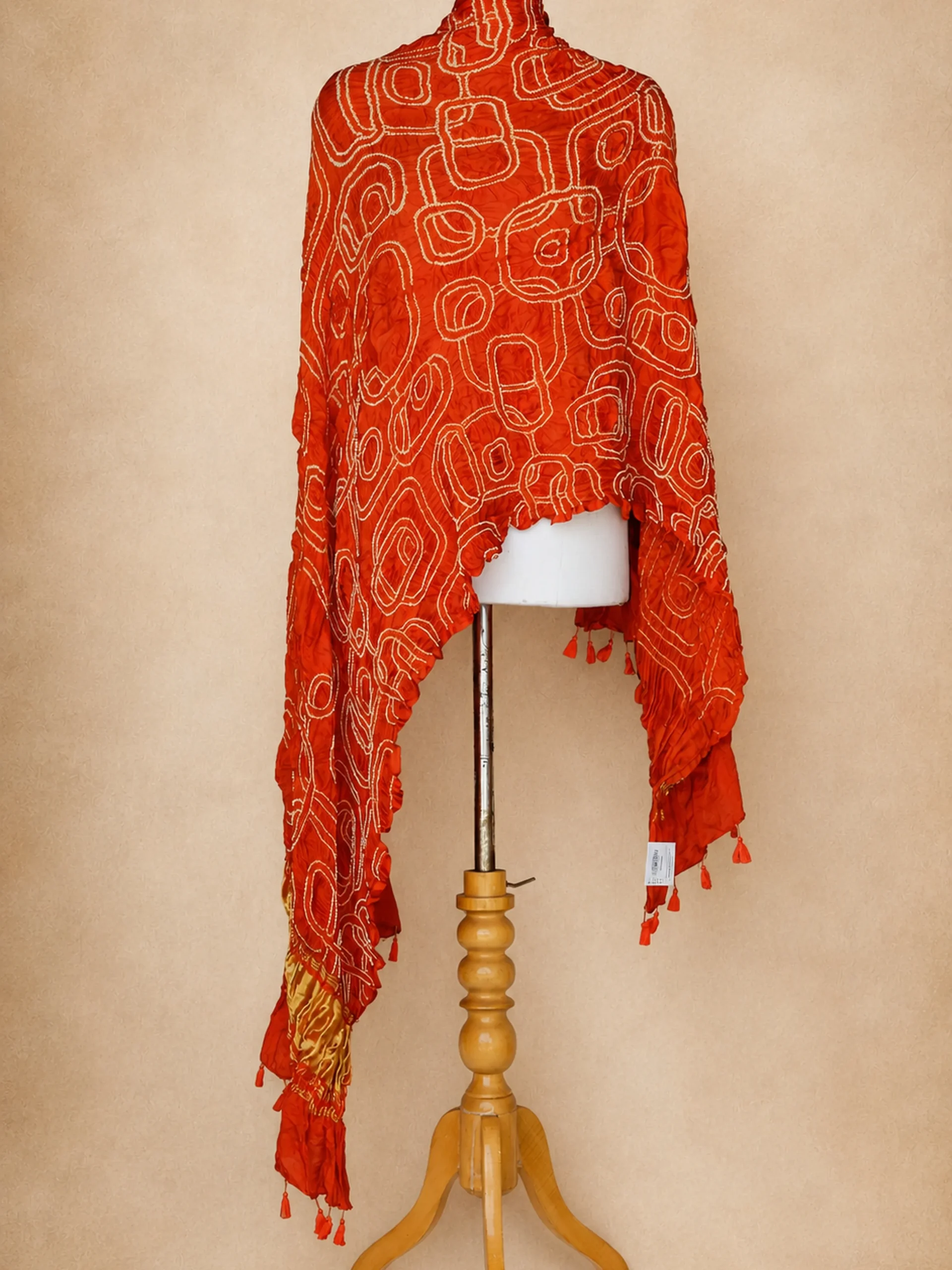 Premium Kutch Bandhani Gaji Silk Stole