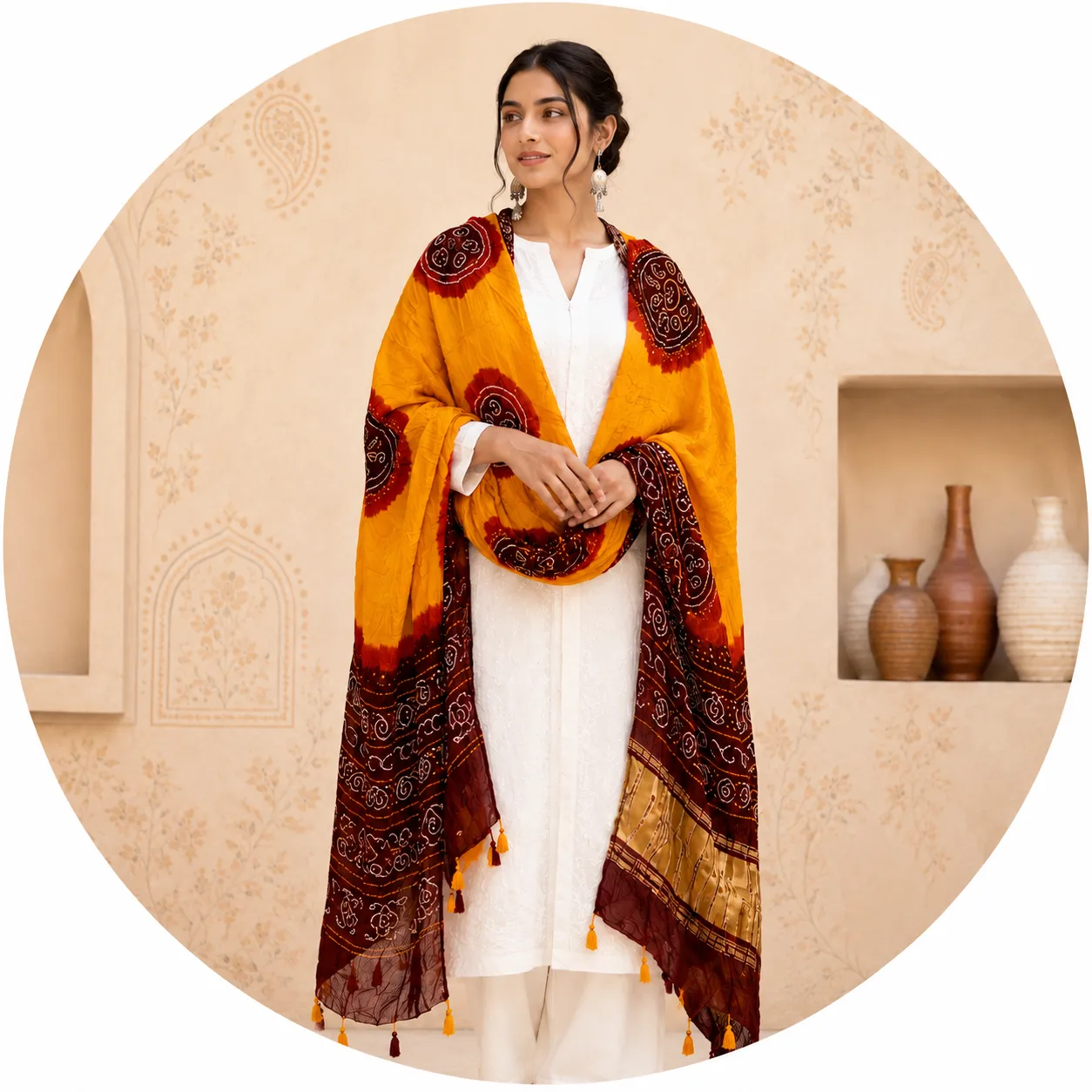 Gaji Silk Dupatta