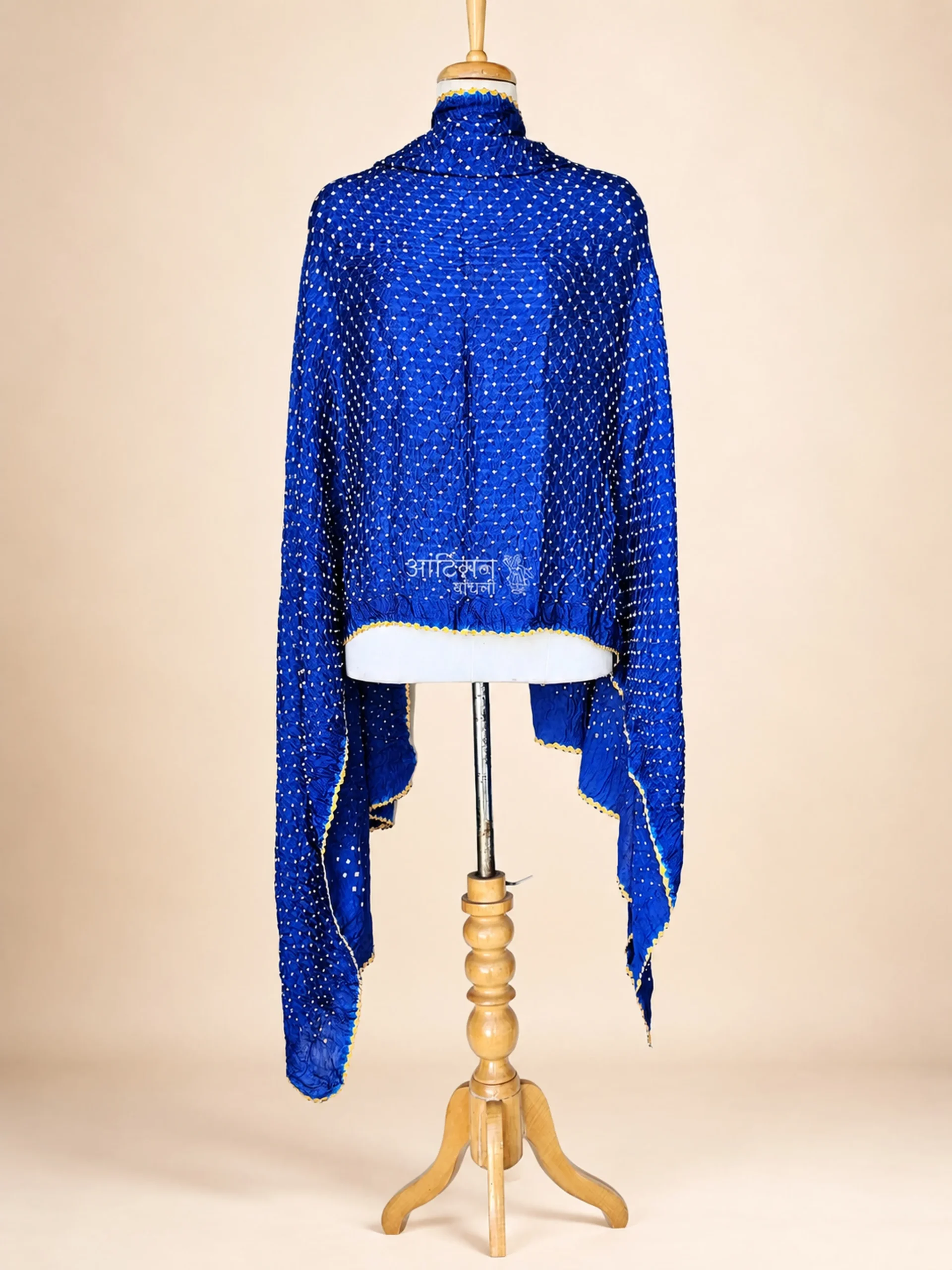 The Indigo Heirloom – Authentic Kutch Bandhani Dupatta