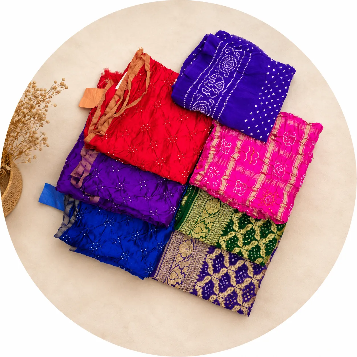 Bandhani Blouse Fabric