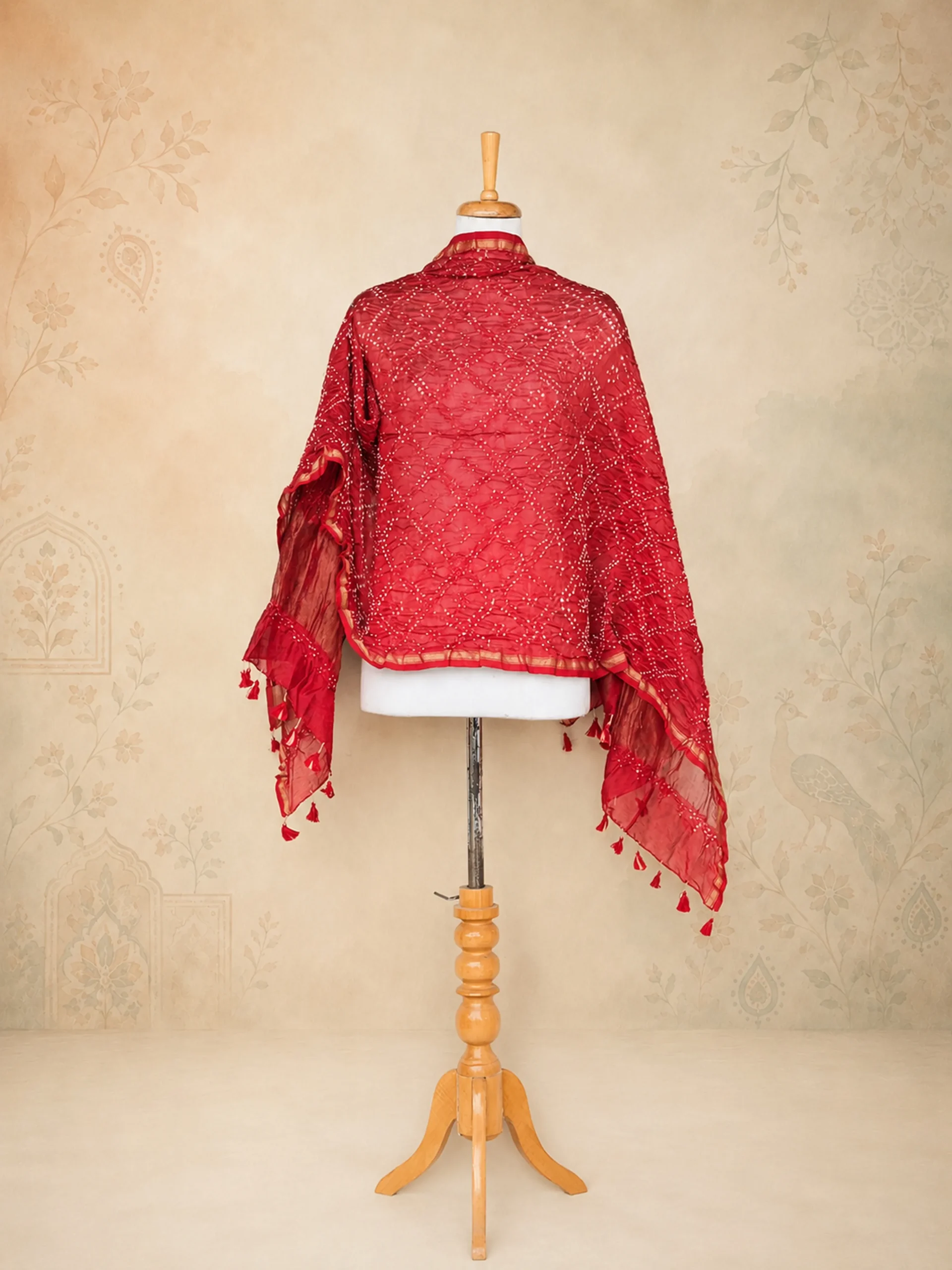 High-Quality Pure Chanderi Traditional Statement Dupatta