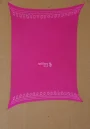Designer Bandhej Textiles: Pink Pure Georgette Blouse Piece Set
