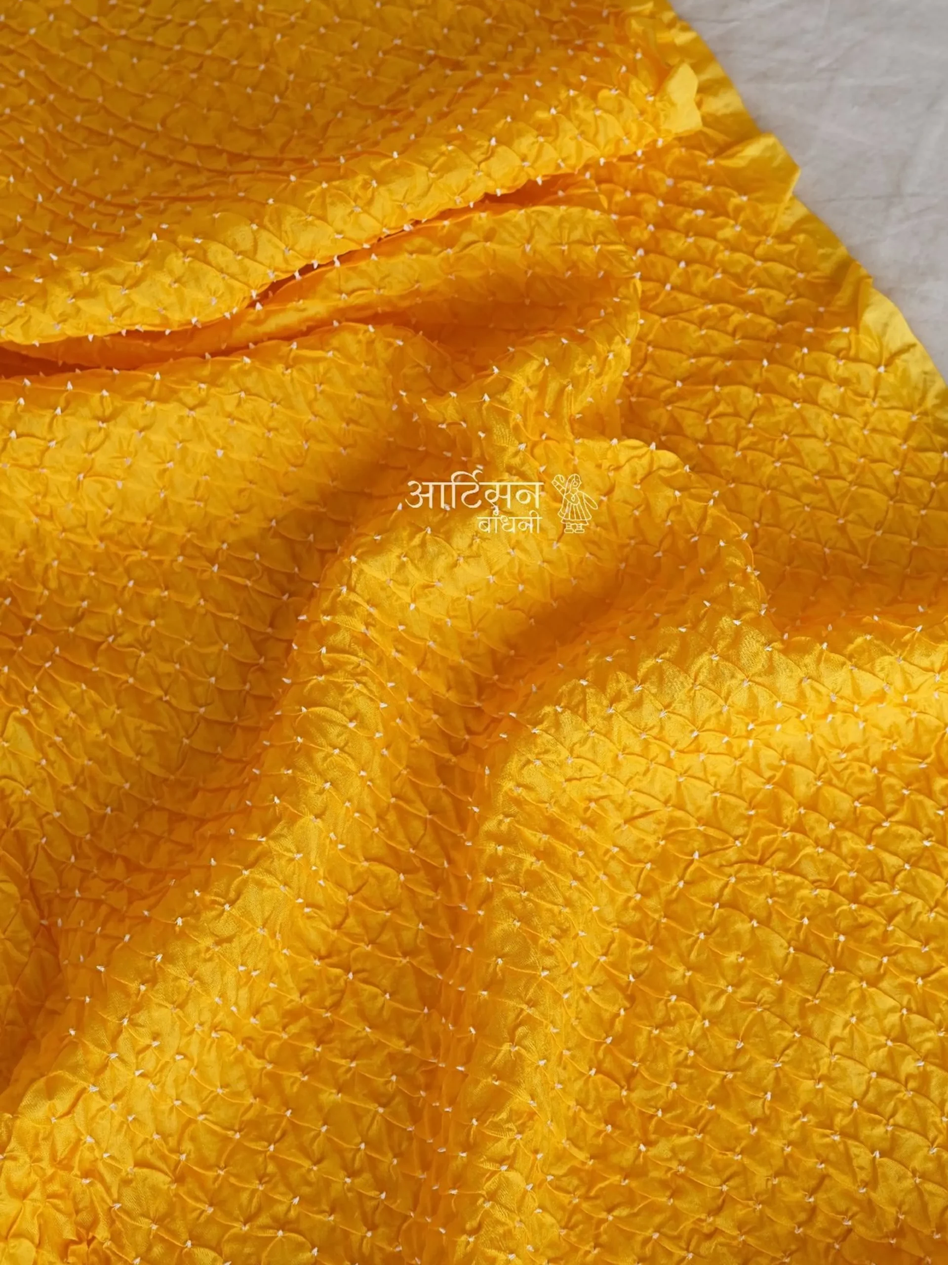 Haldi Muse - Premium Handloom Katan Silk Kurta Fabric (3 Meters)